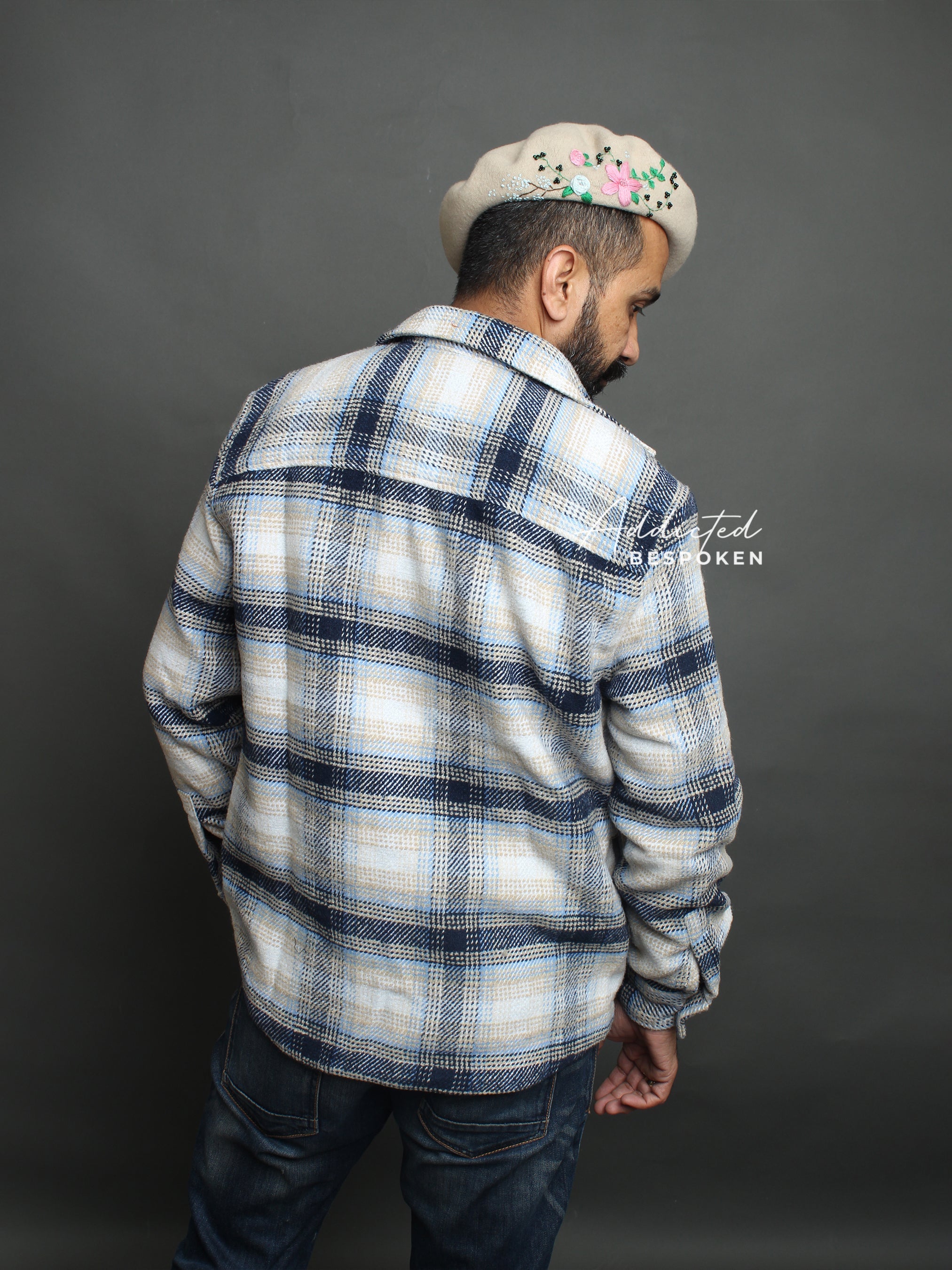 Arctic Frost Checkered Shacket Addicted Bespoken