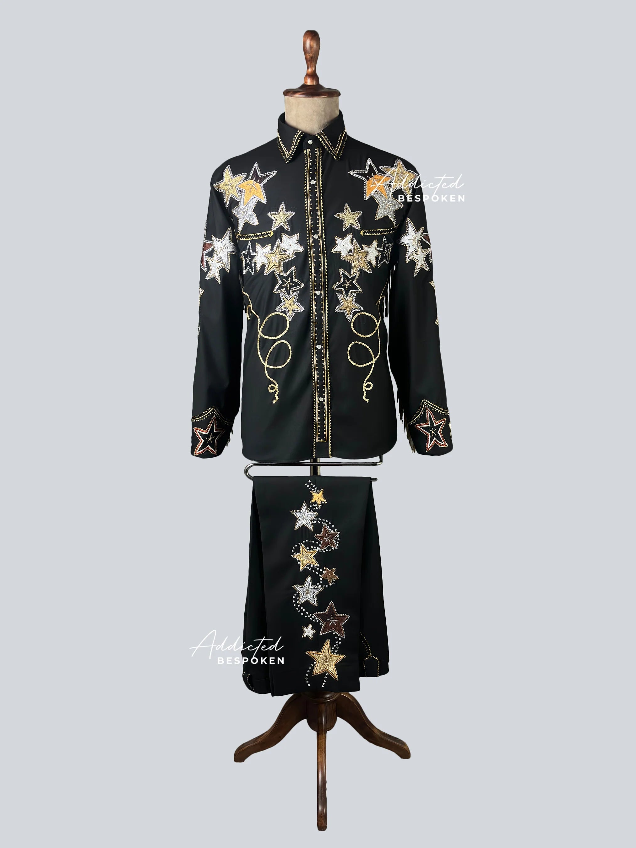 Golden Fringed Stars Outfit Addicted Bespoken