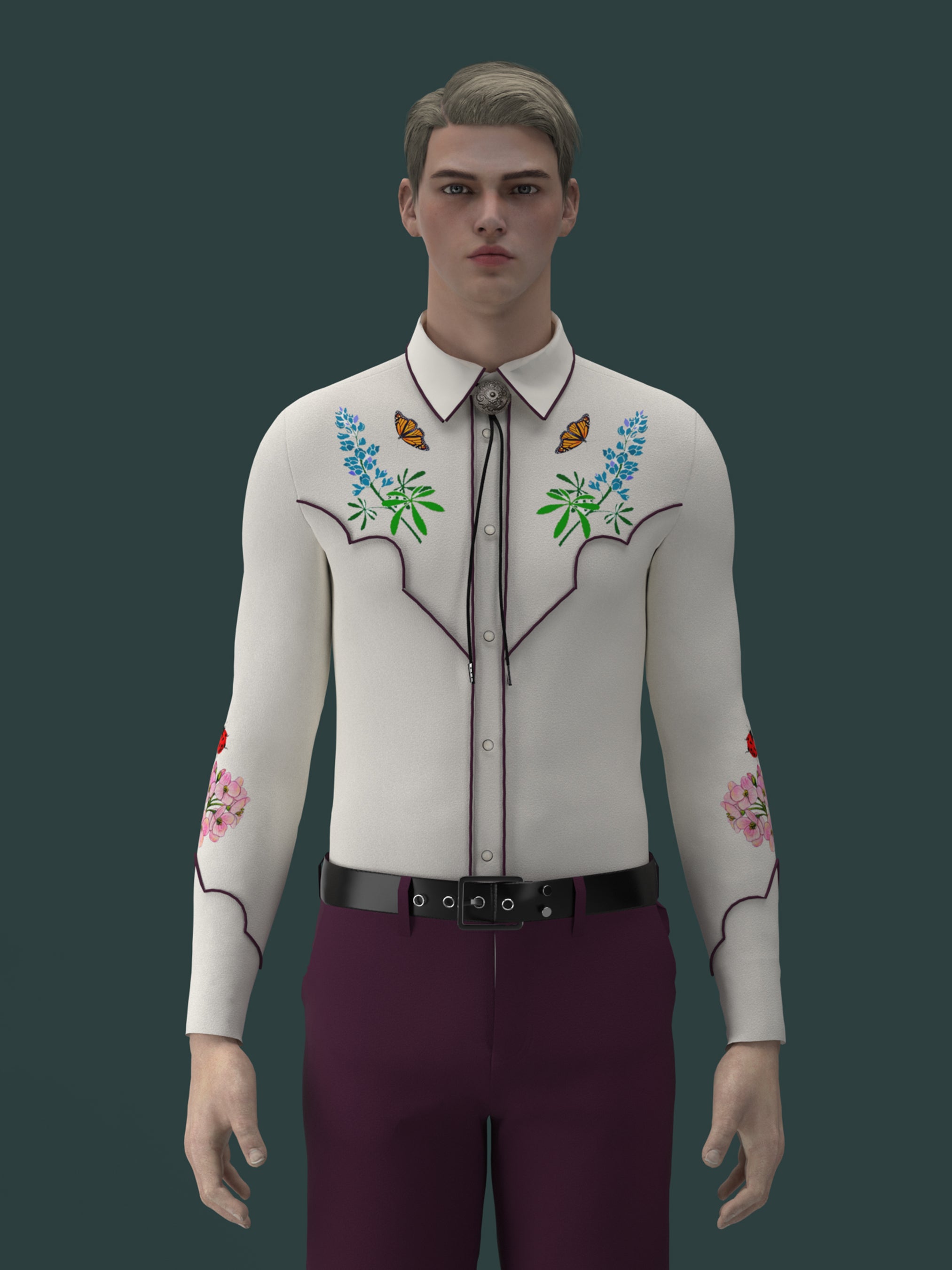 Forest Themed Western Shirt