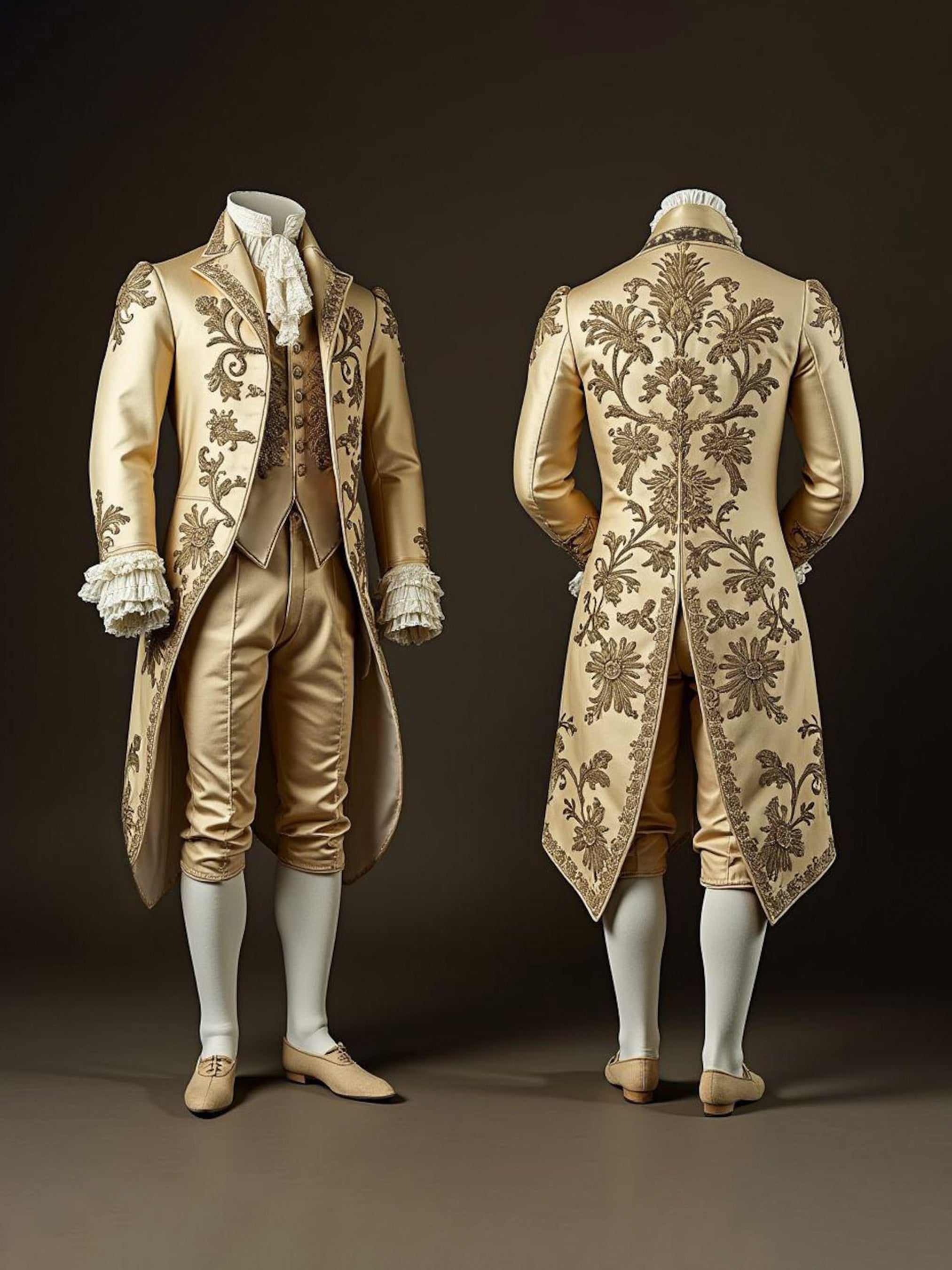 Aristocratic Rococo Nobleman Ensemble History Suit