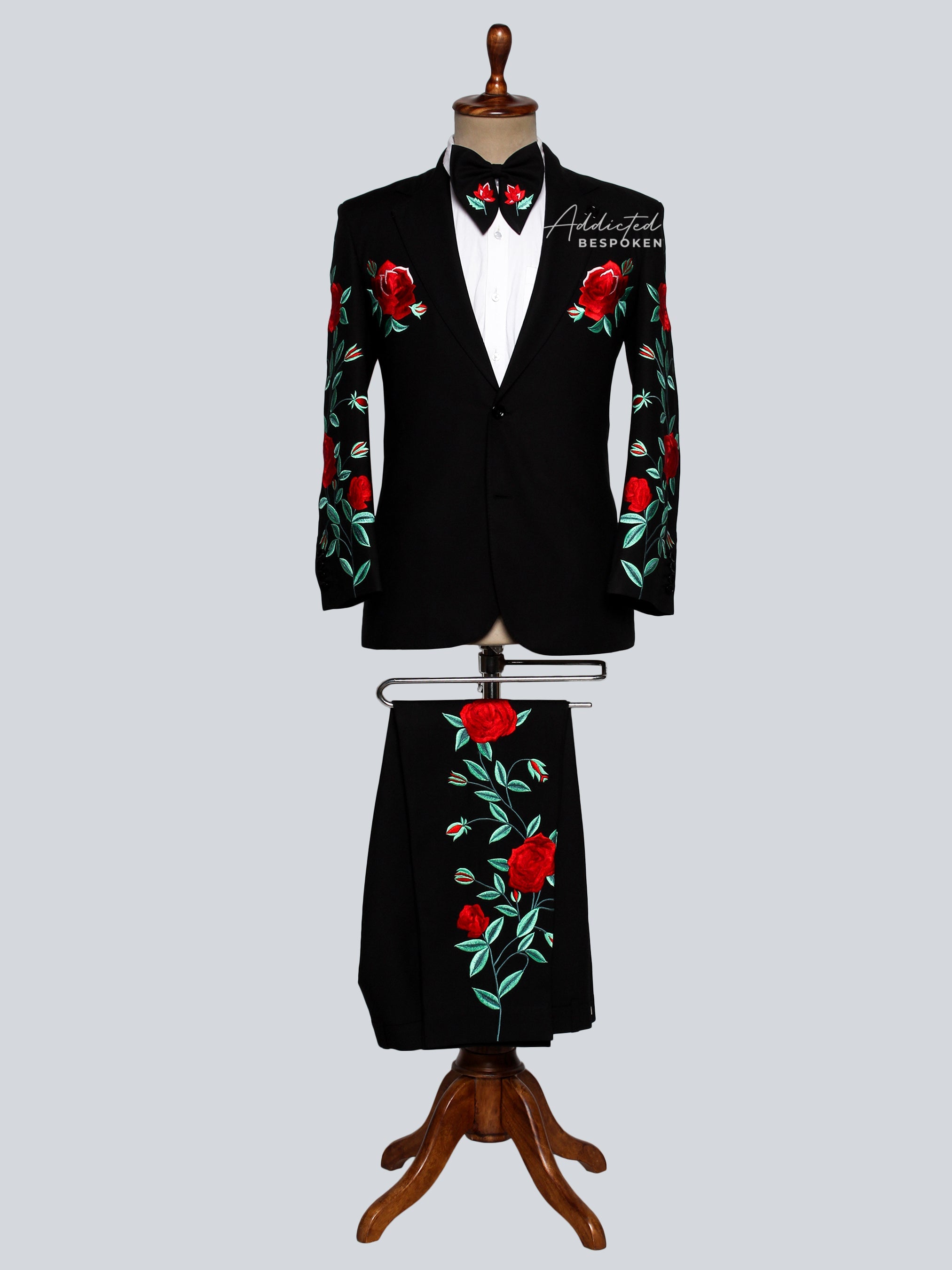 Bespoke Rose Pattern Attire Addicted Bespoken
