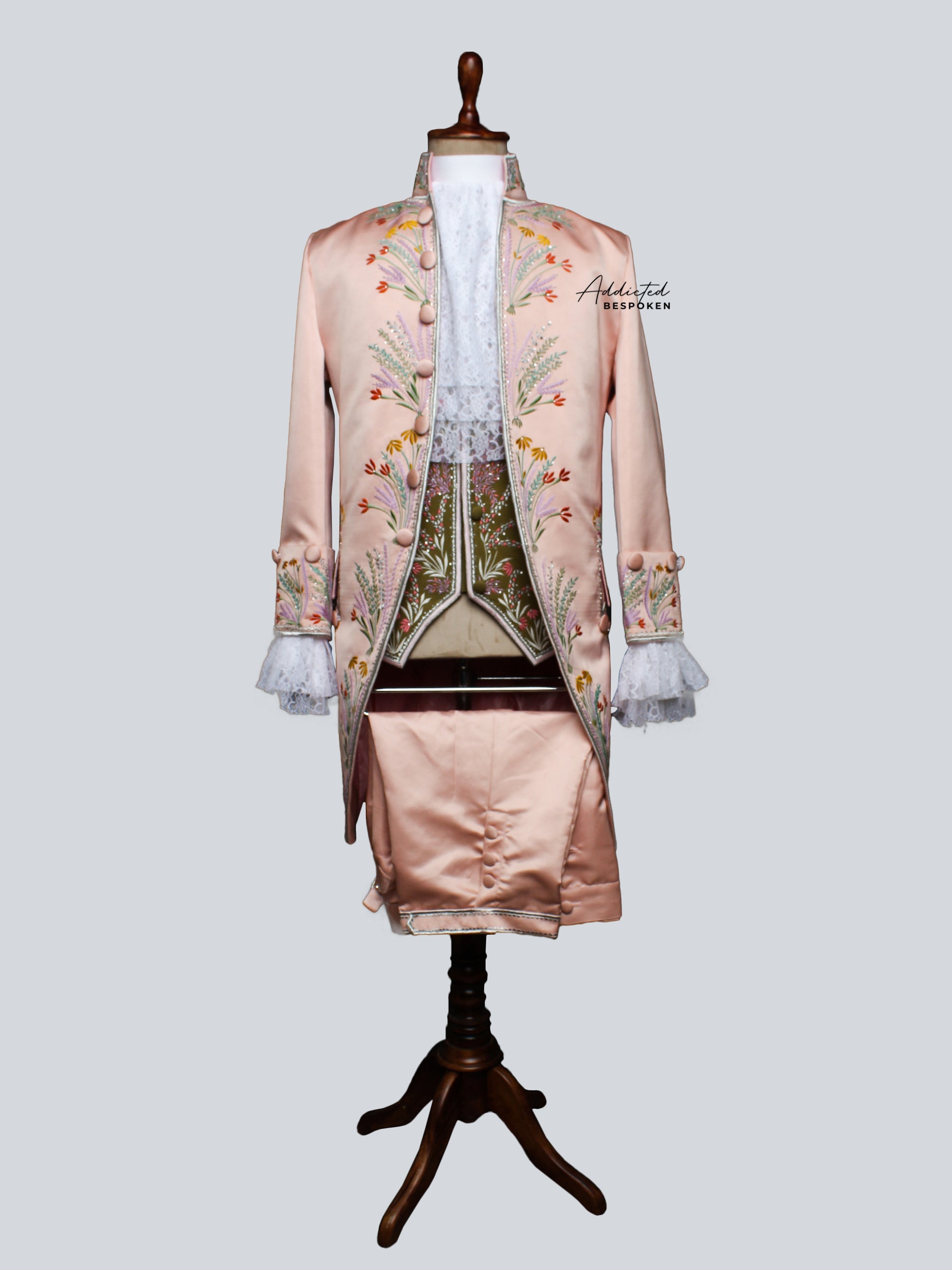 Ornate Blossom Rococo Suit Addicted Bespoken