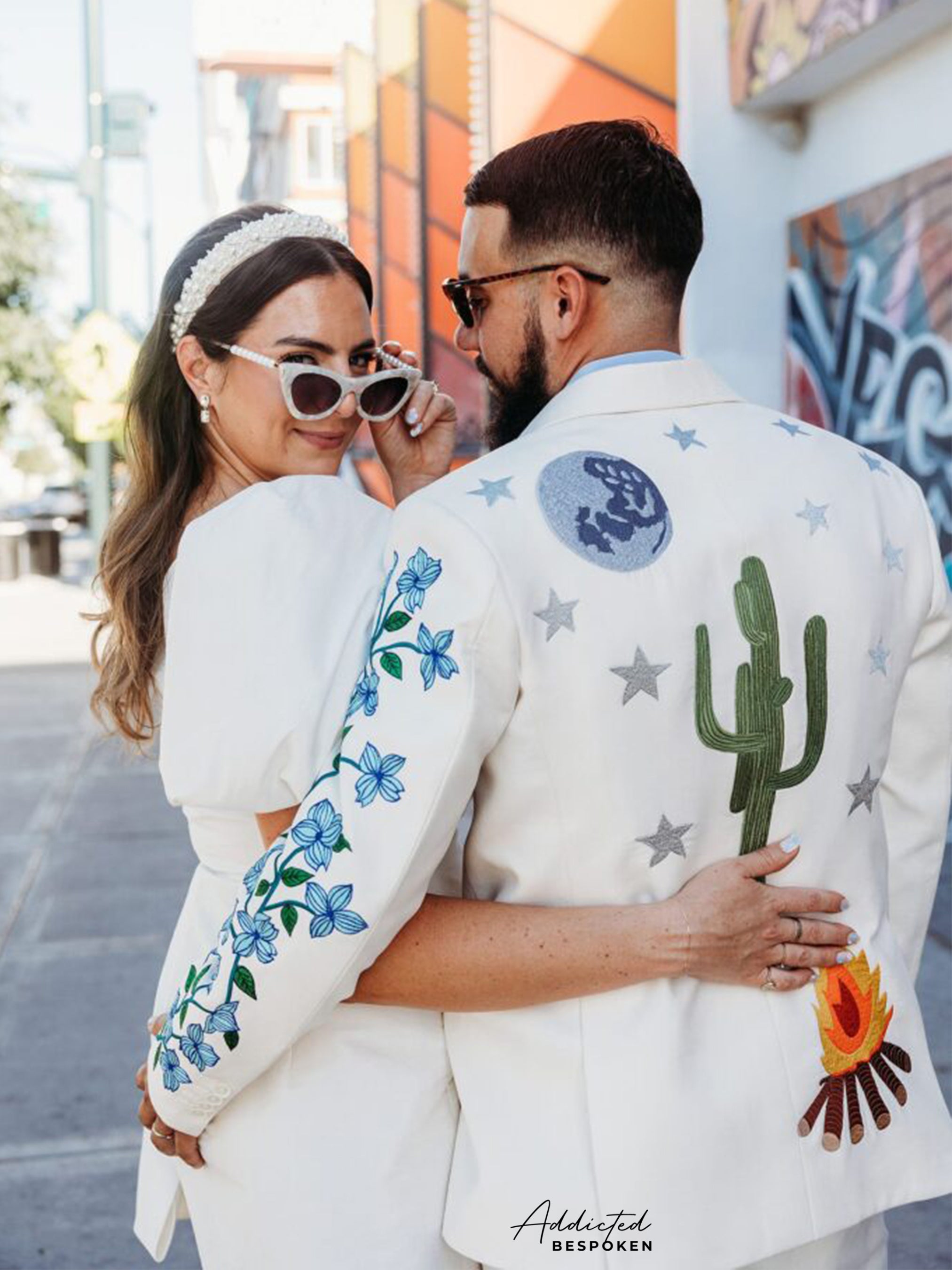 Exclusive Ecofloral Detailed Embroidered Suit