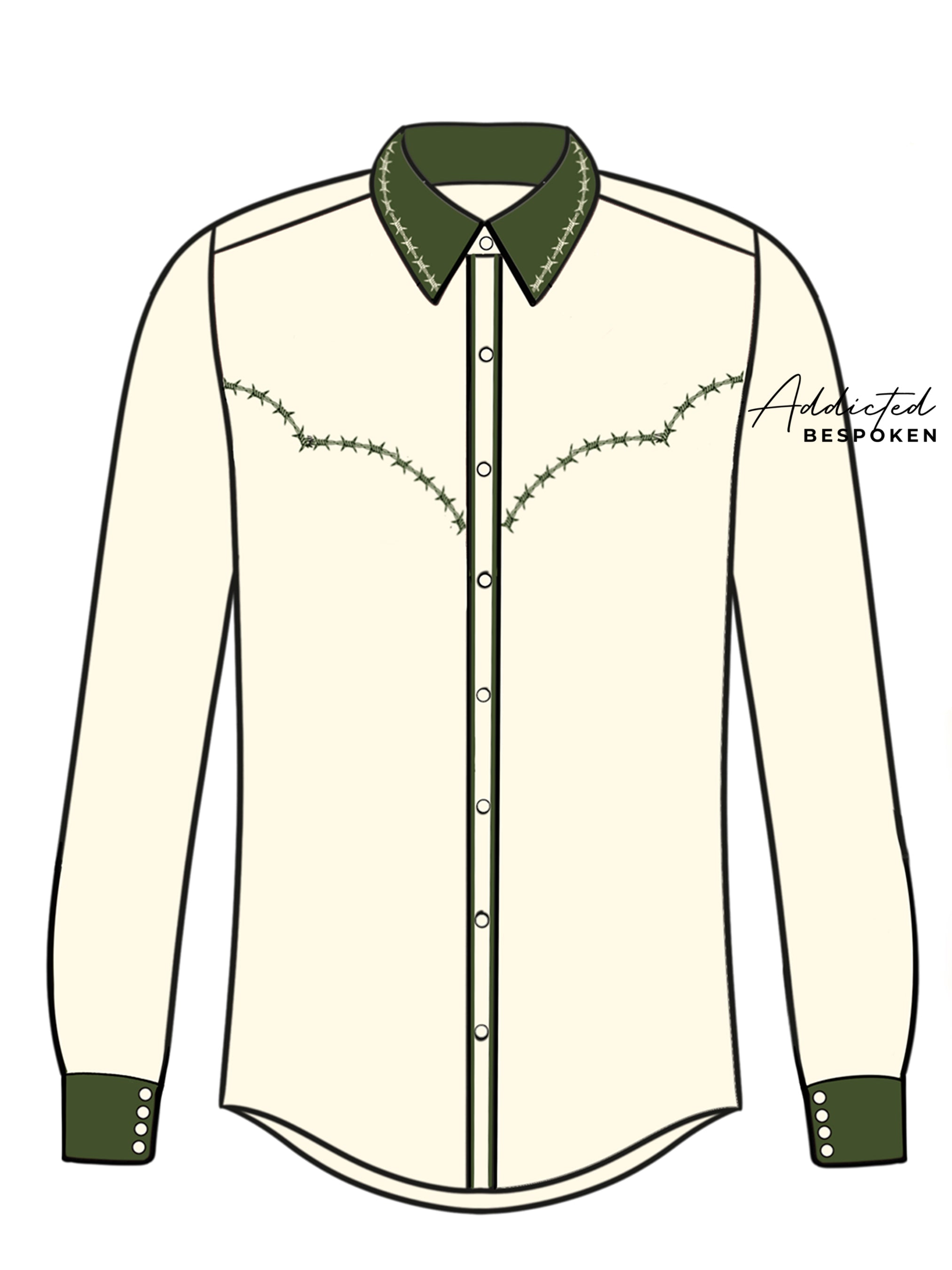 Barbed Elegance Western Shirt