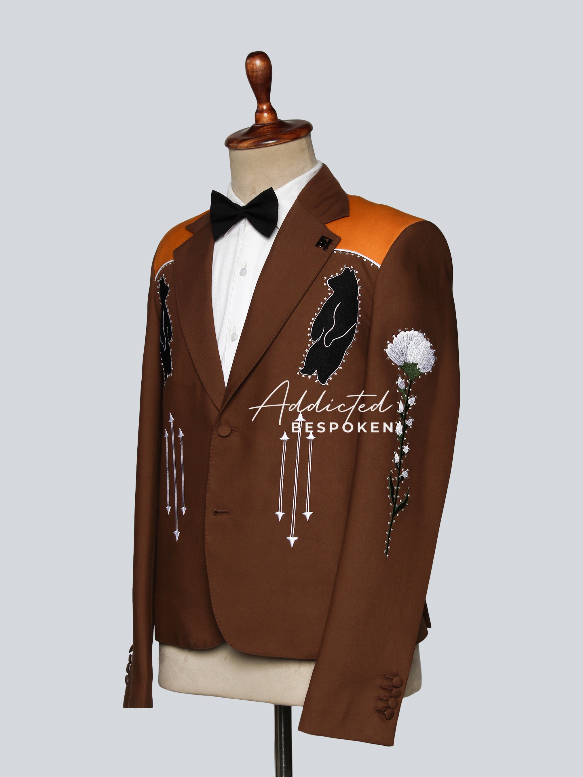 Western Suit, Embroidered Western Suits, Bespoke Wedding Suits, Wedding Men suits, Modern Groom Attire.
