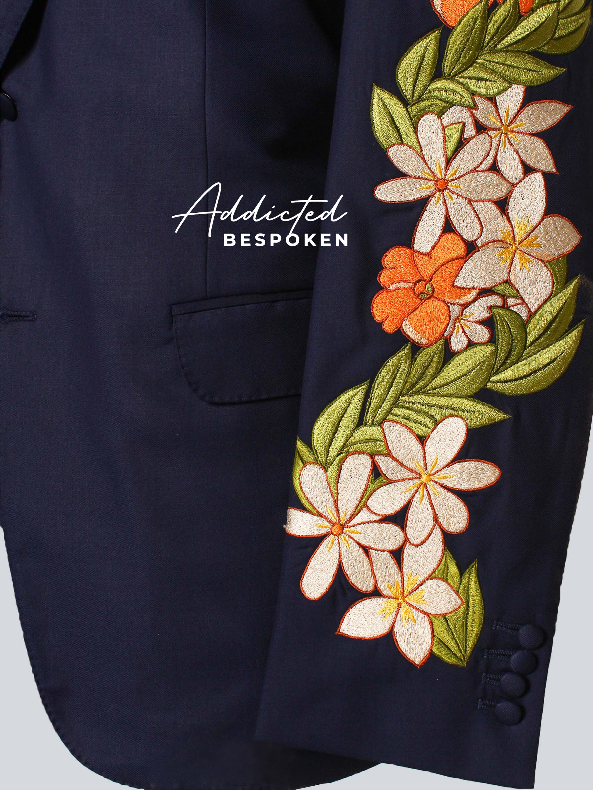 Statement Floral Embroidered Suit Addicted Bespoken