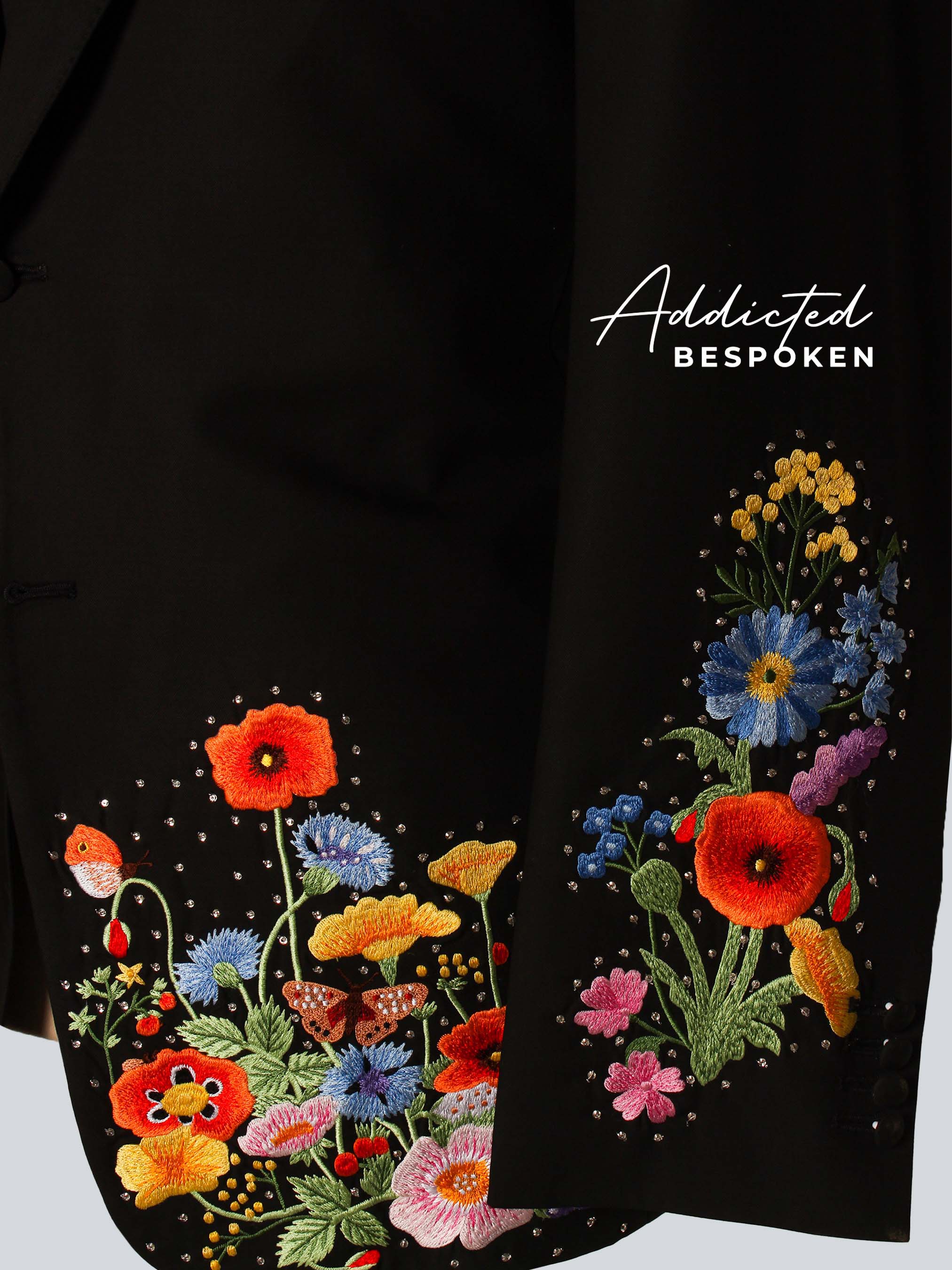 Wildflower Embroidered Blazer Addicted Bespoken