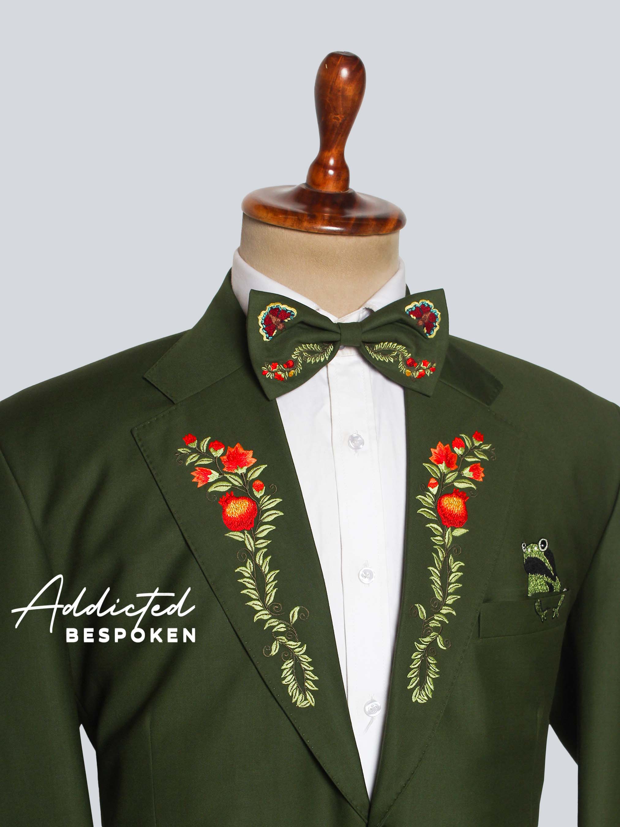 Bespoke Floral Embroidery Suit Addicted Bespoken
