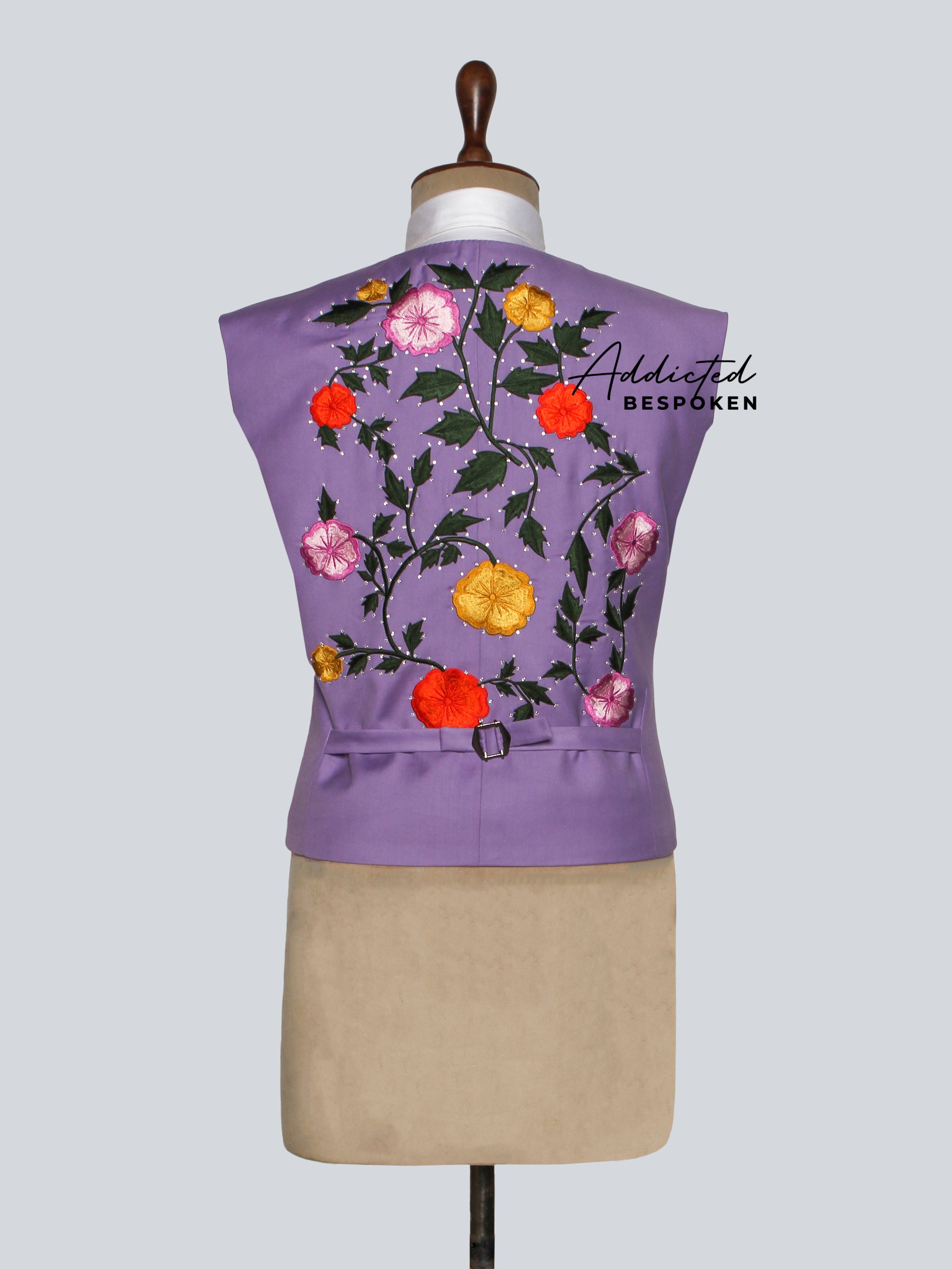 Floral Handcrafted Waistcoat Addicted Bespoken