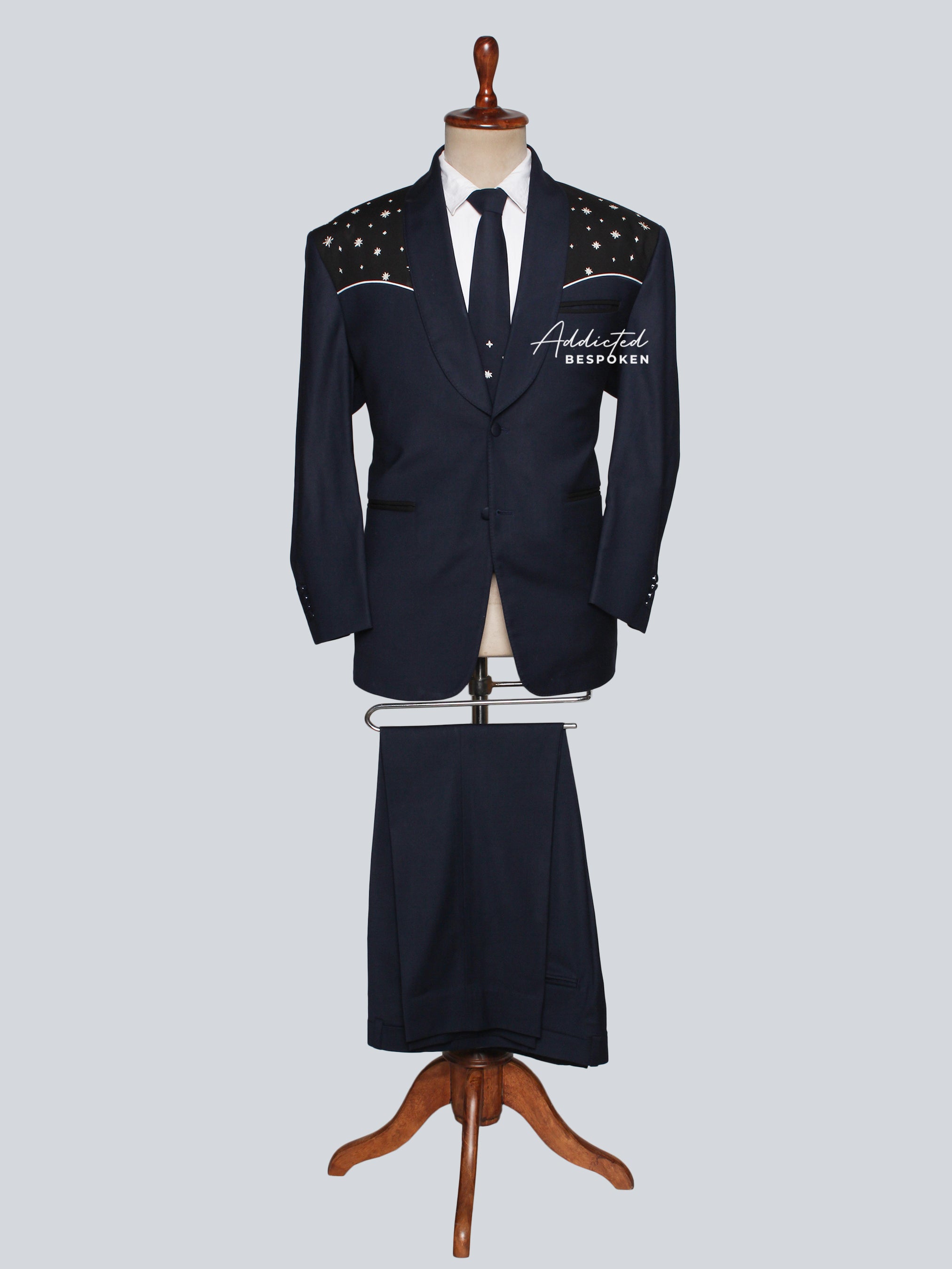 Botanical Stitch Groomswear Suit