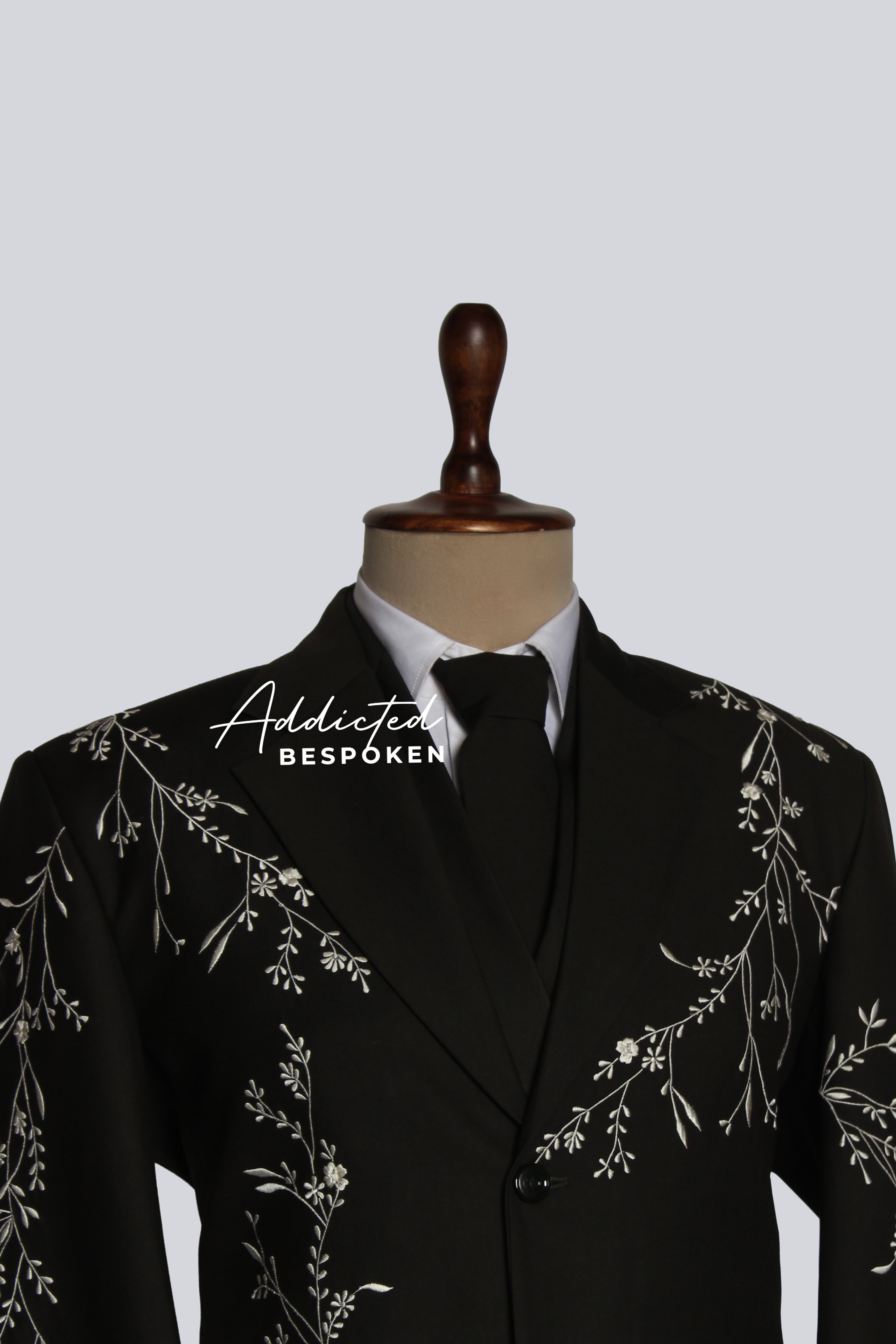 Black Embroidered Blazer
