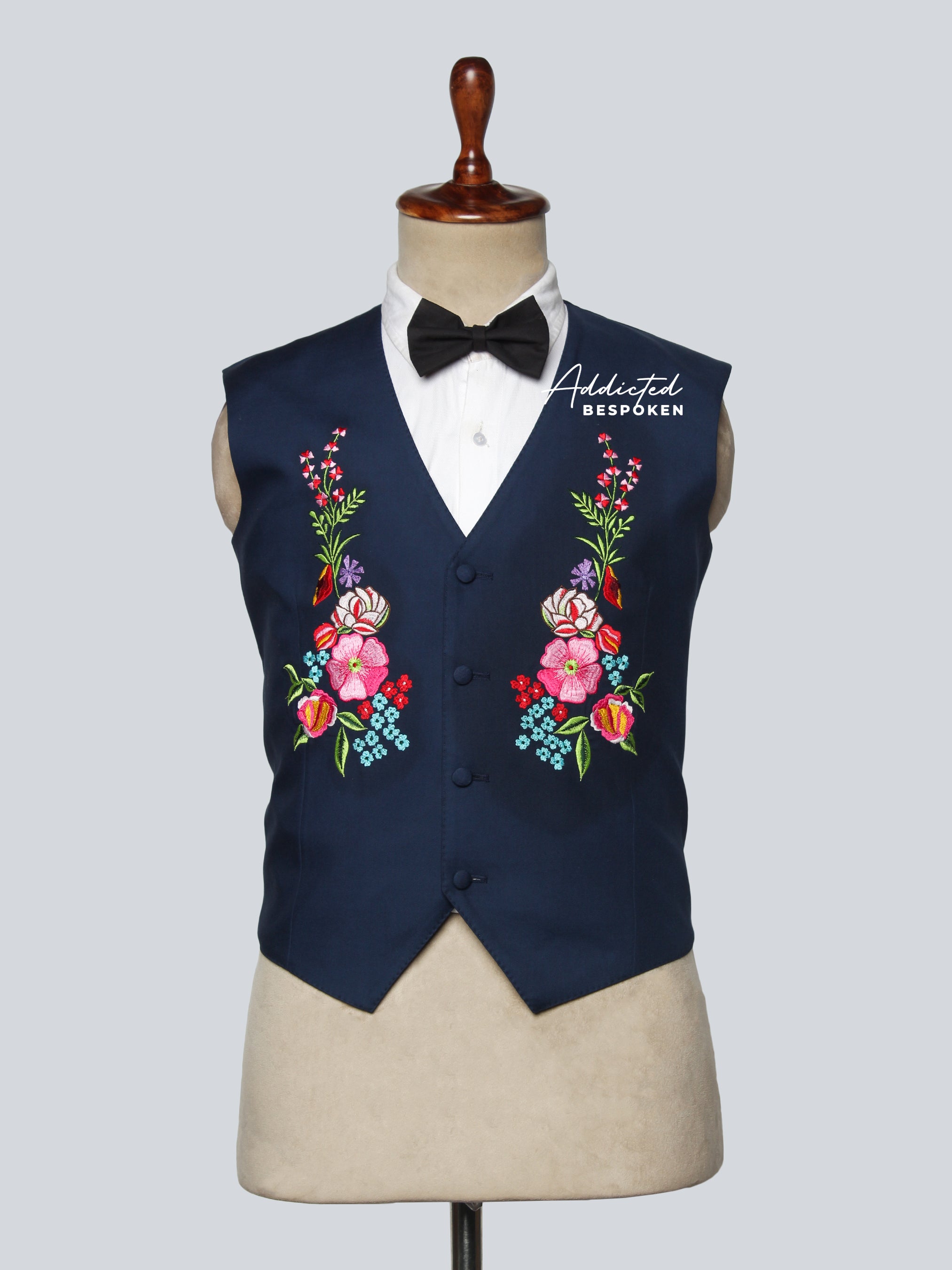 Floral Embroidered Waistcoat