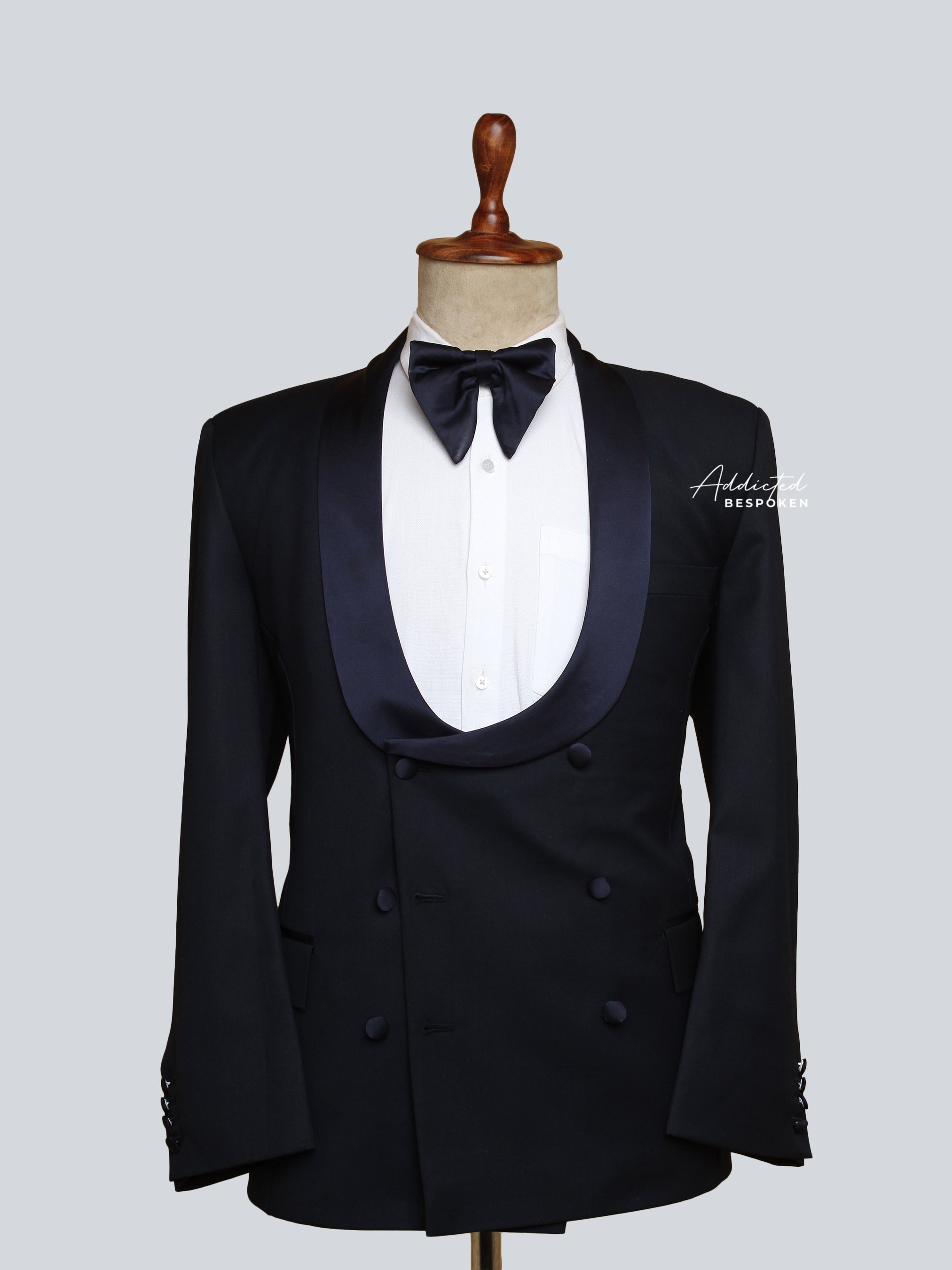 Shawl Lapel Tuxedo Double-Breasted Suit Addicted Bespoken