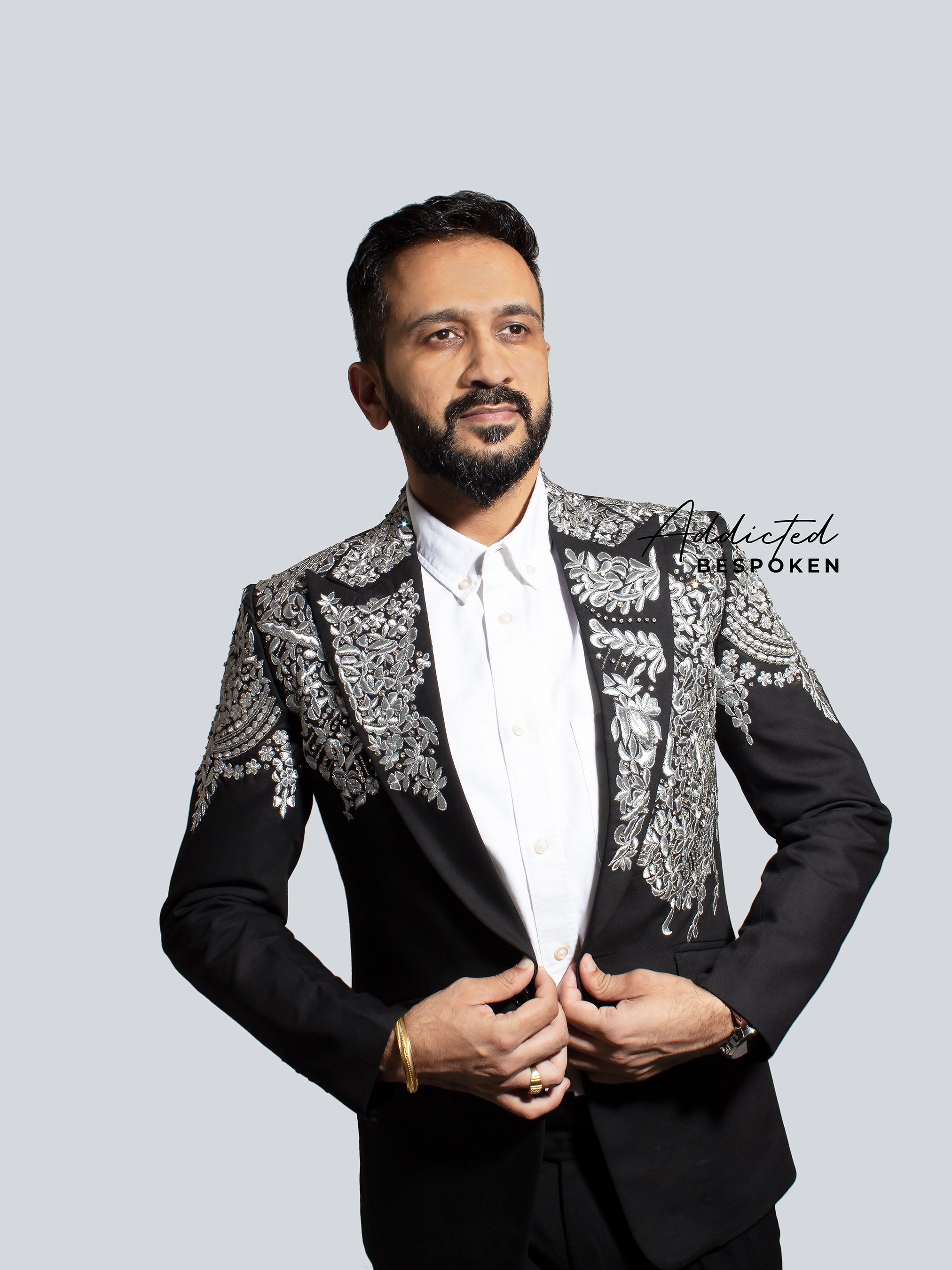 Luxe Embroidered Evening Suit Addicted Bespoken