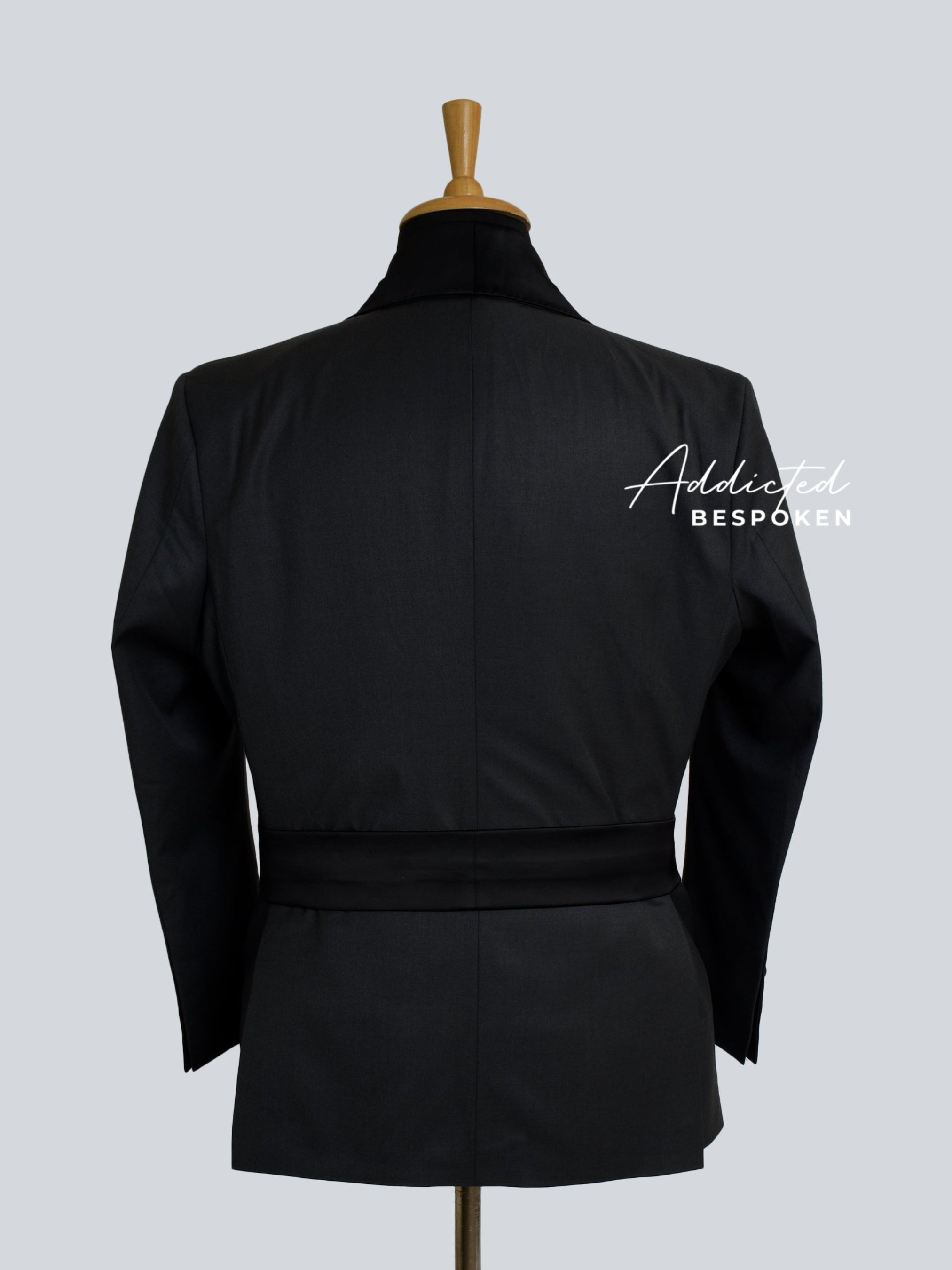 Elegant Noir Tuxedo Blazer Addicted Bespoken