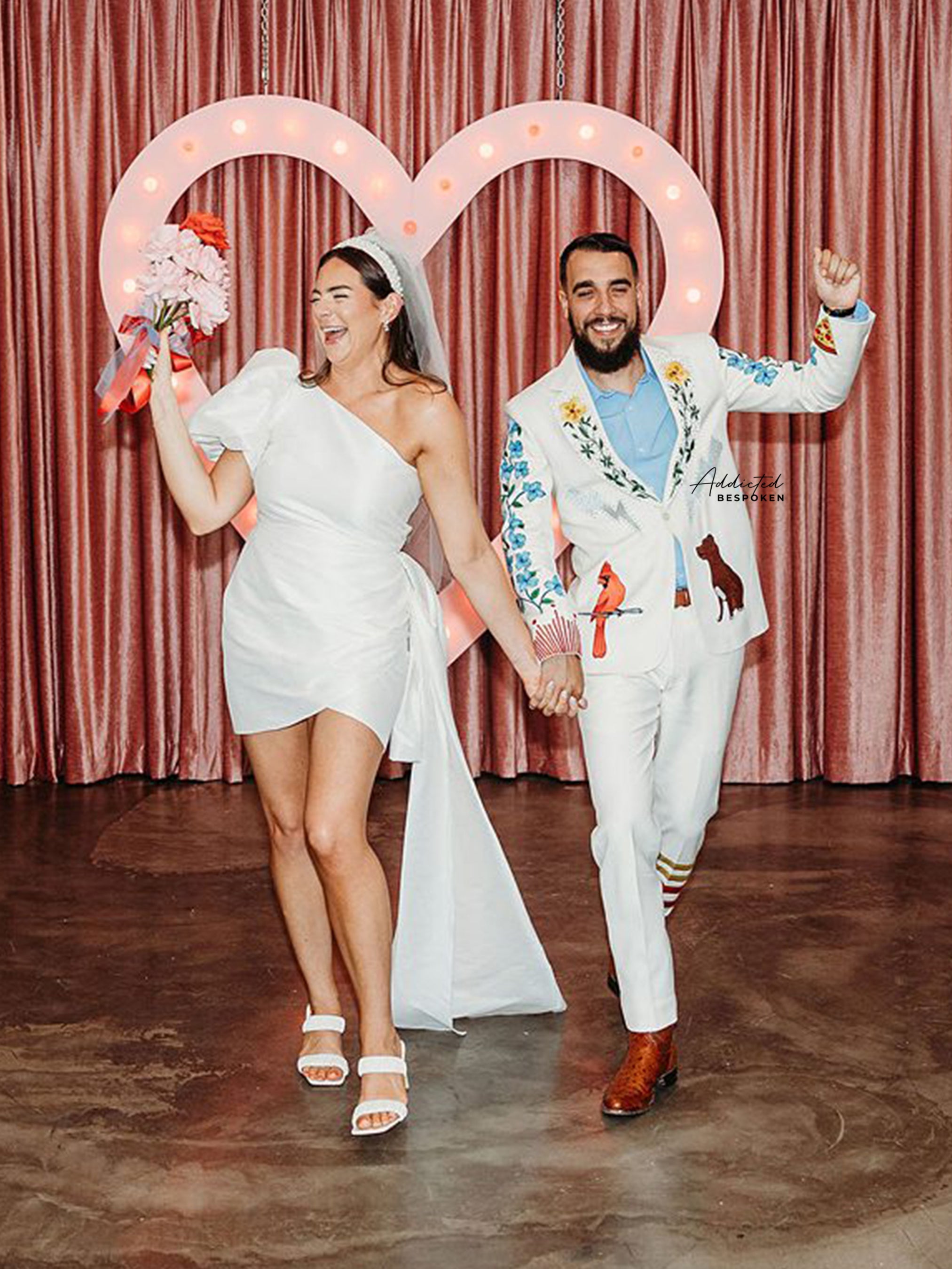 Exclusive Ecofloral Detailed Embroidered Suit