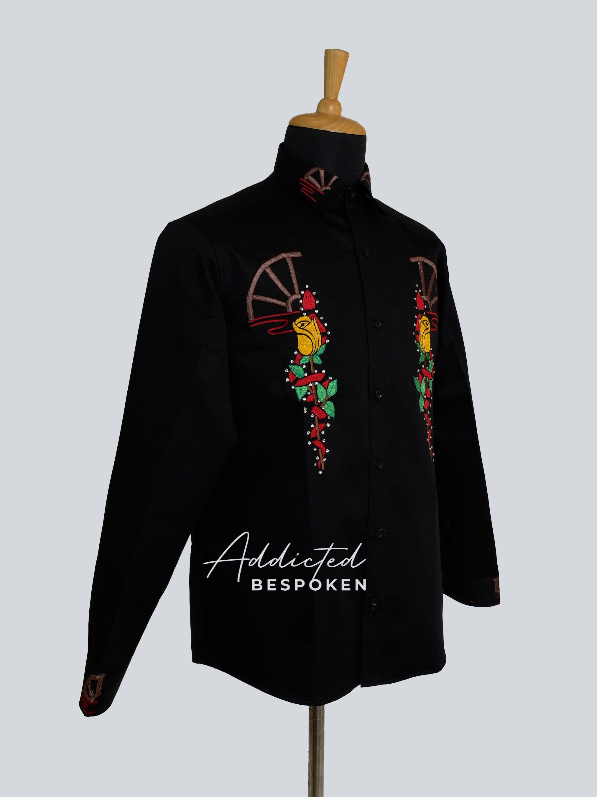 Rose Cowboy Shirt Addicted Bespoken
