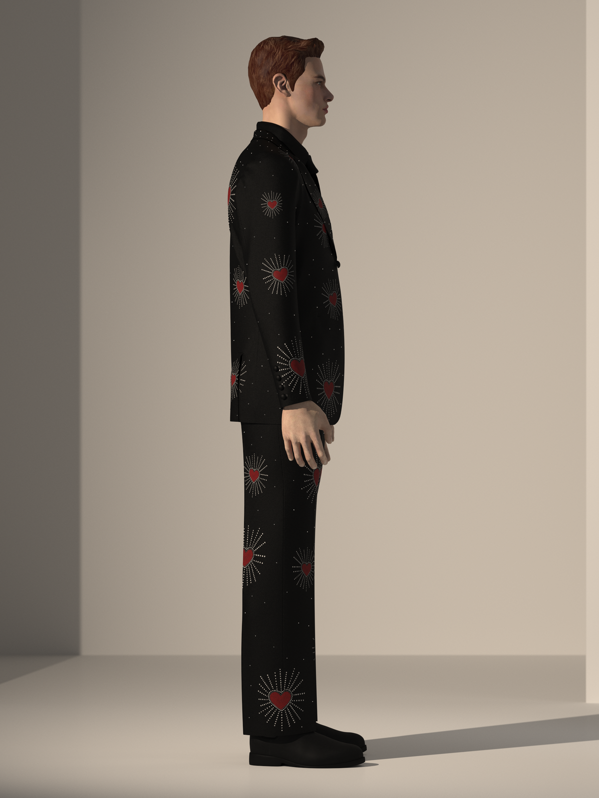 Embroidered Country Prom Suit