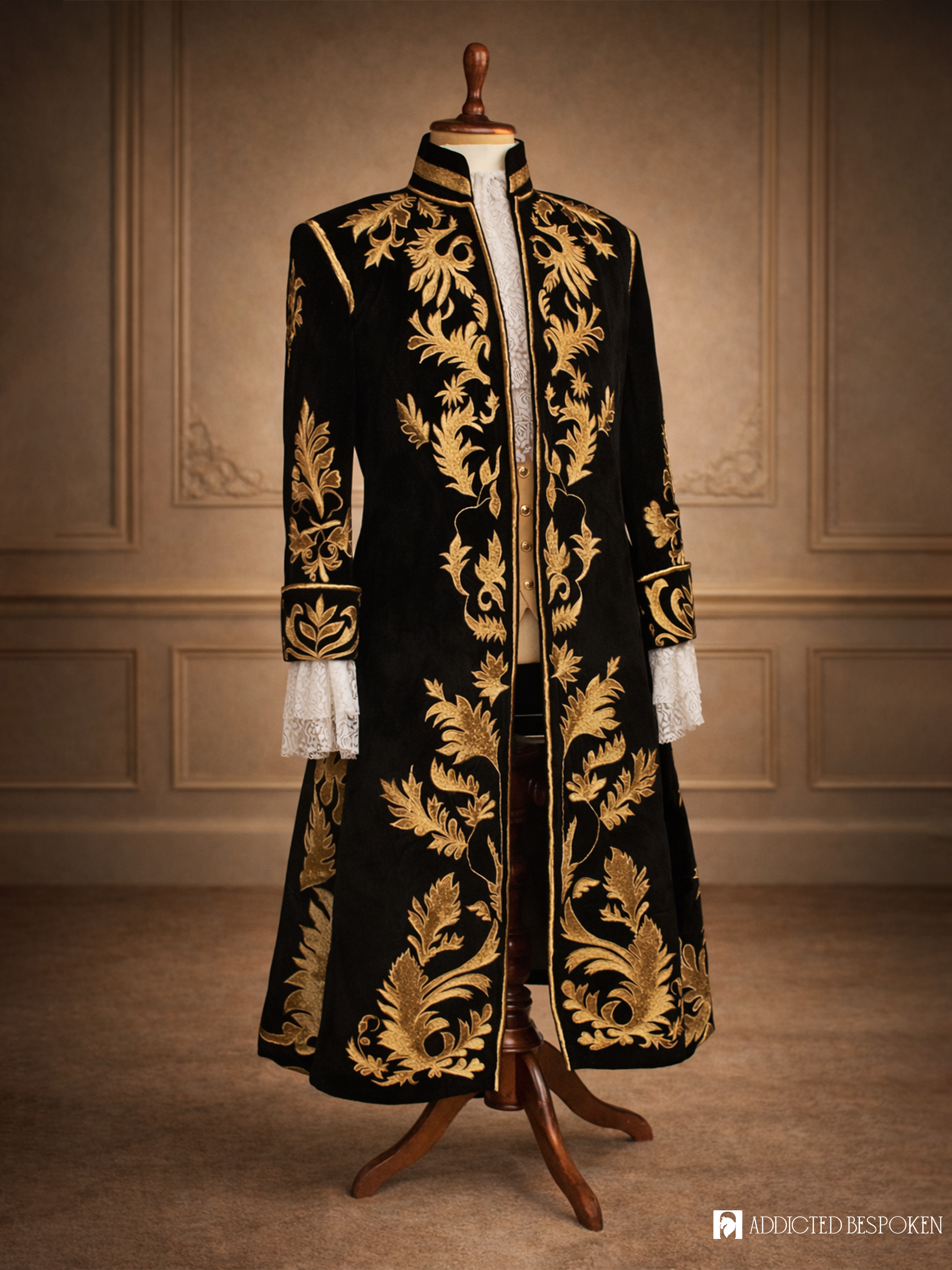 Regal Rococo Embroidered Suit Addicted Bespoken