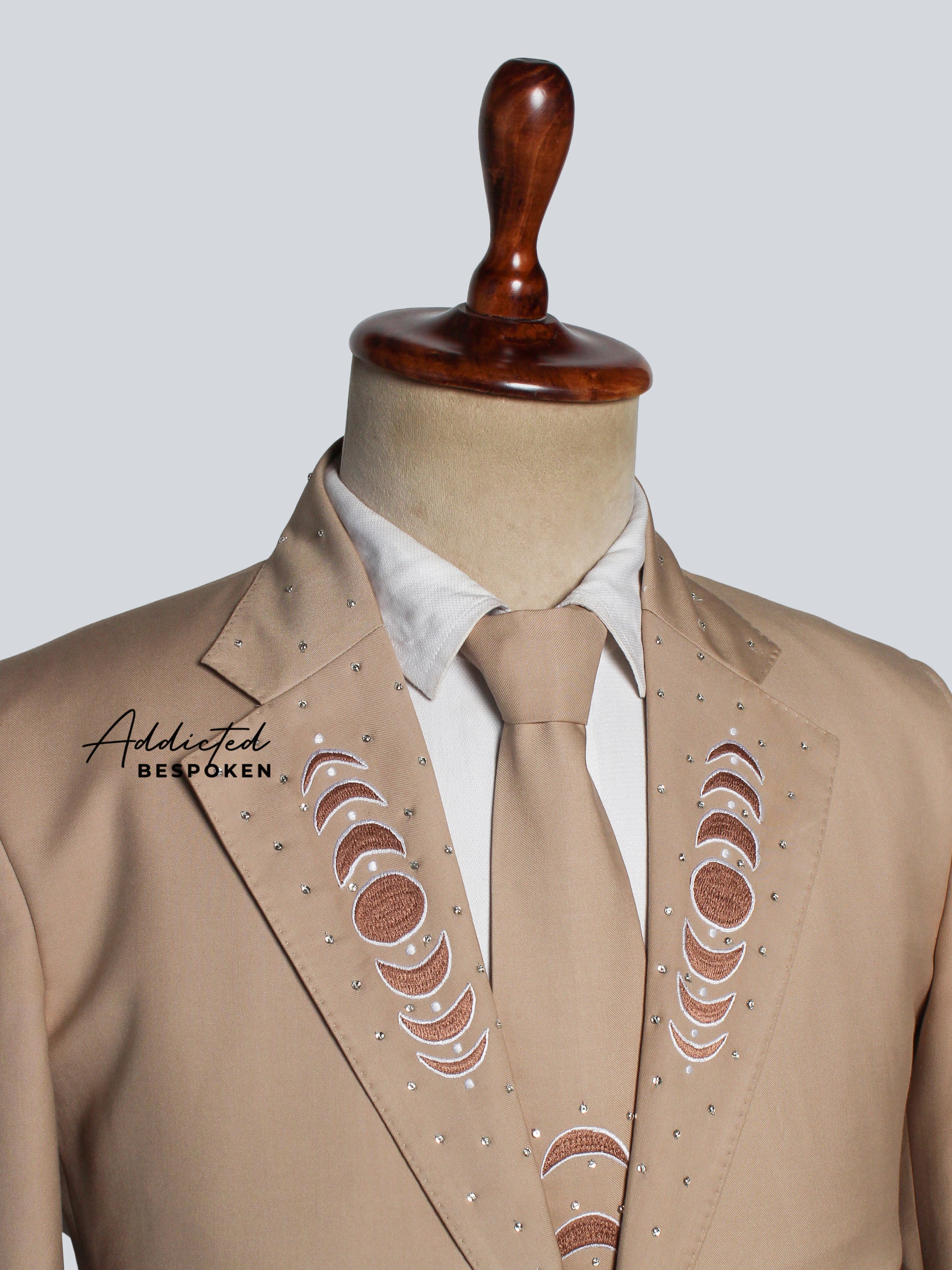 Cosmic Harmony Floral Embellished Suit