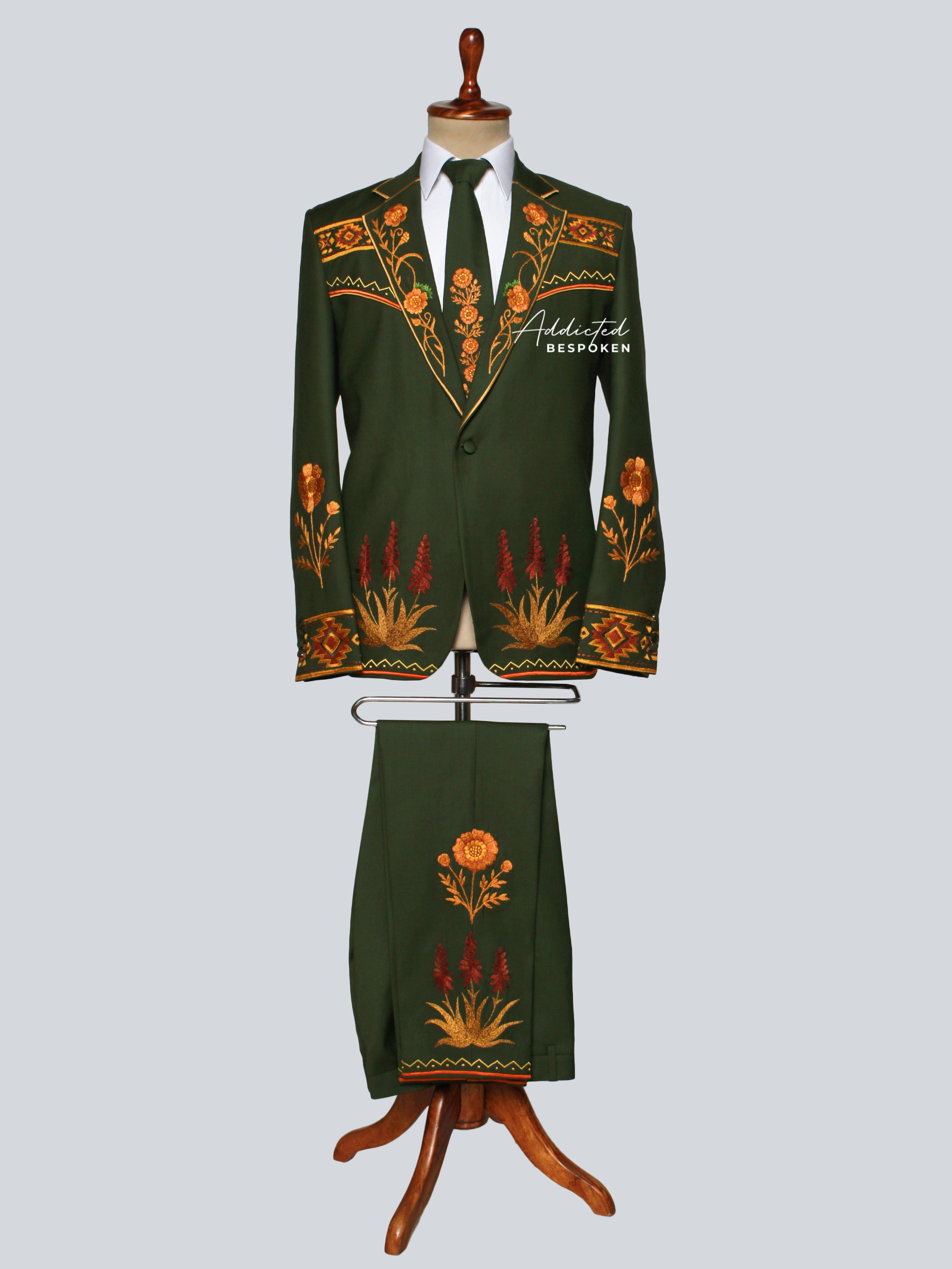 Ornate Embroidery Suit