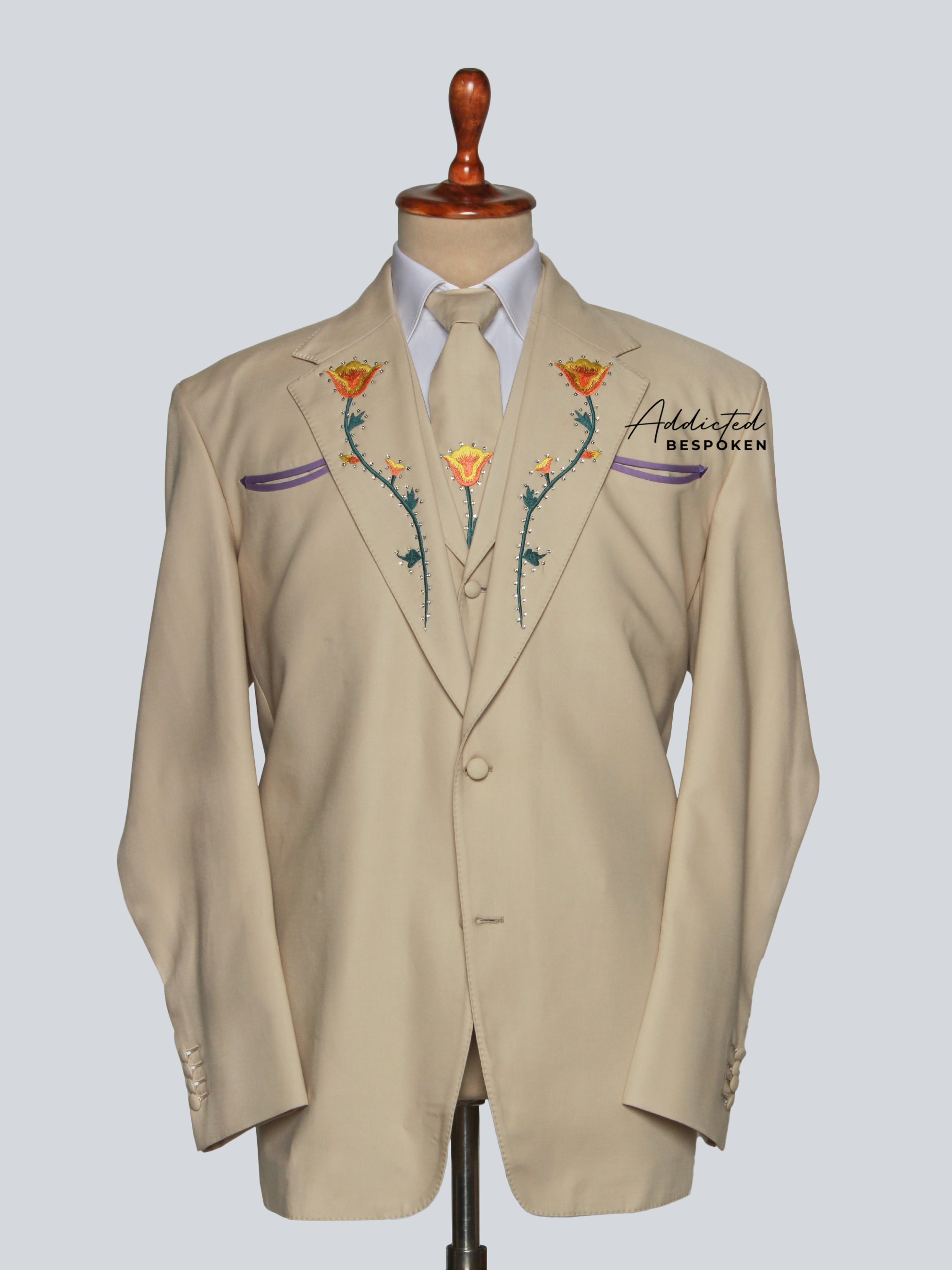 Signature Floral Statement Suit