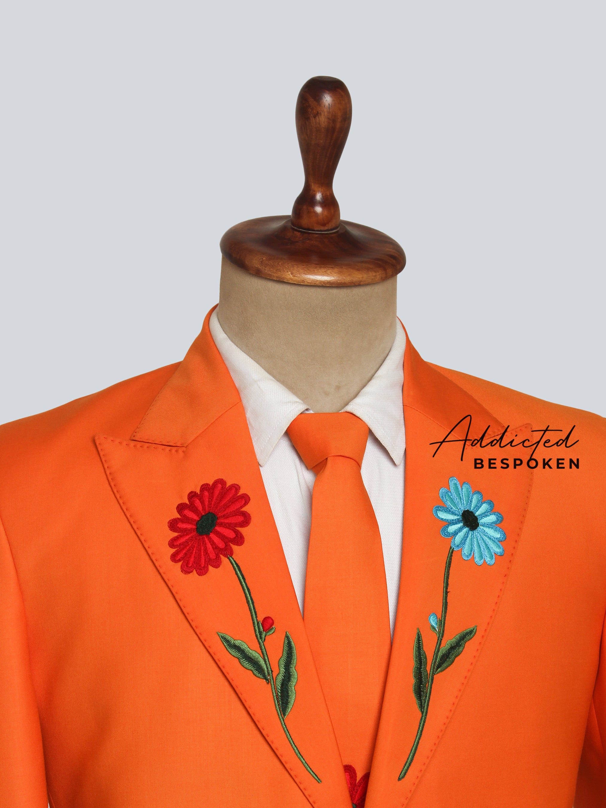 Floral Alligator Statement Suit