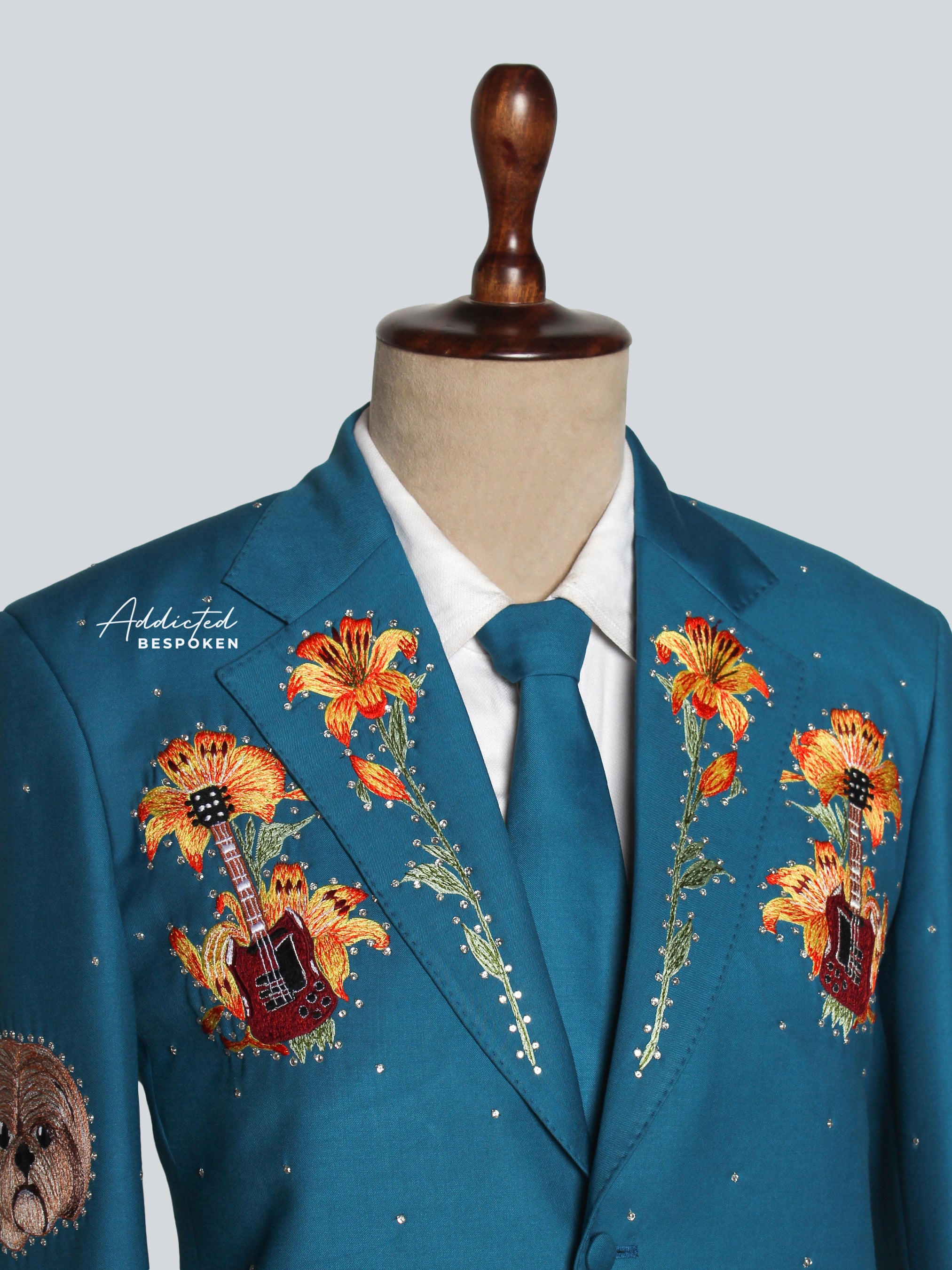 Mariachi-Inspired Artistic Embroidered Suit