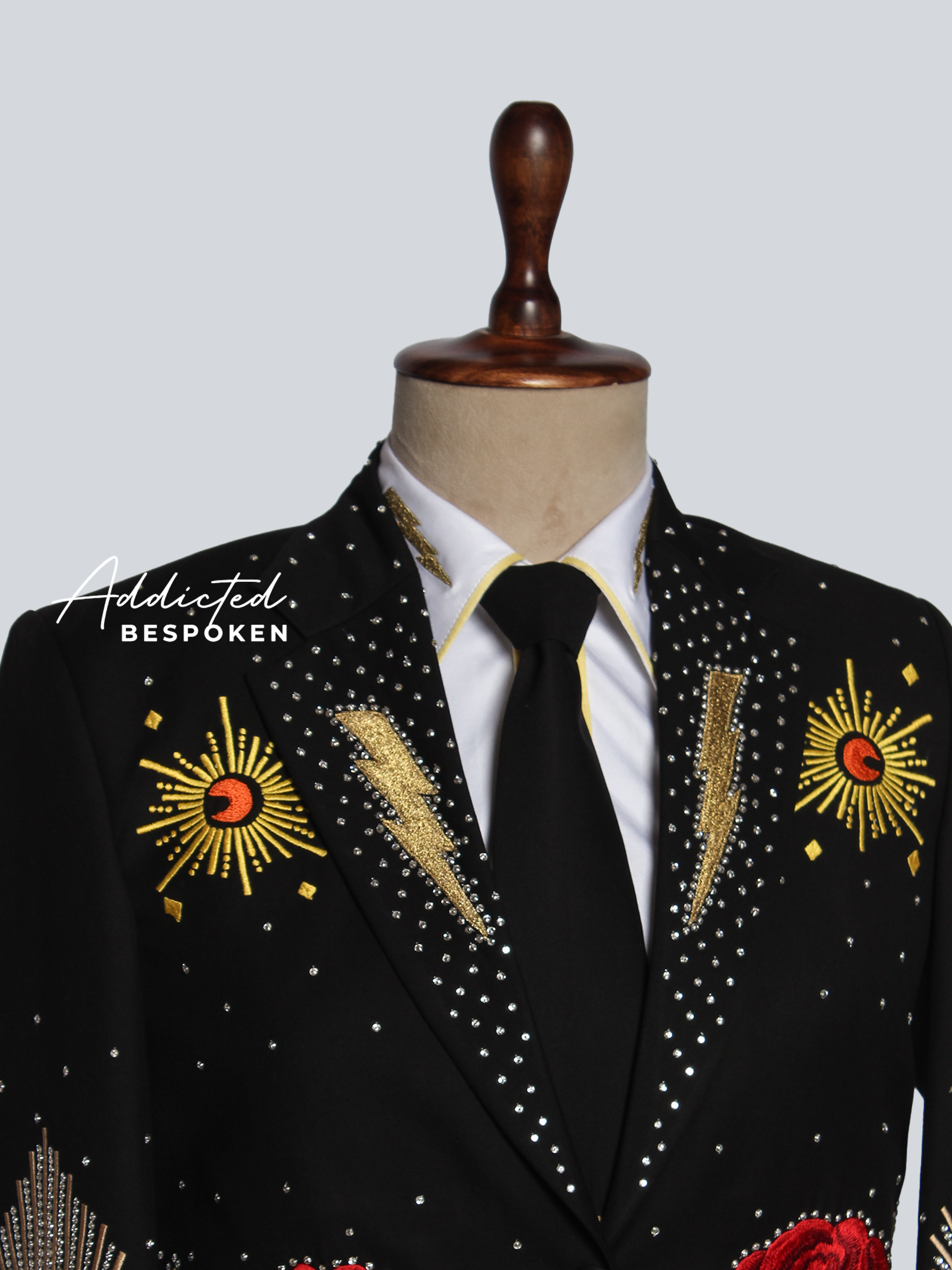 Sacred Heart Embroidered Suit Addicted Bespoken