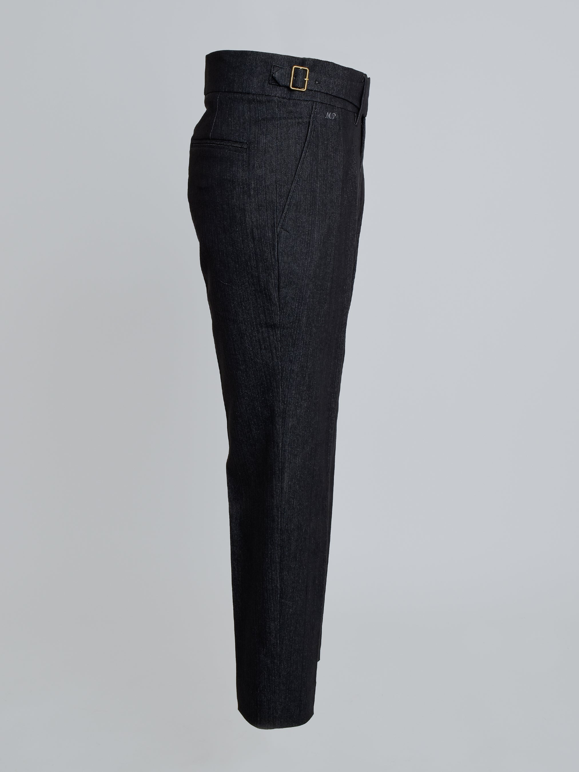 Indigo Denim Gurkha Pant - Suspender Buttons