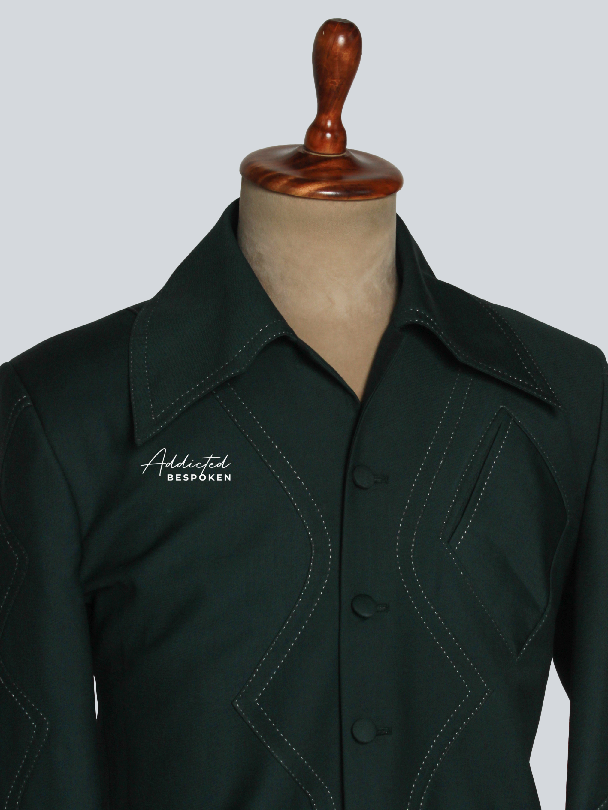 Retro Stitch Suit Set