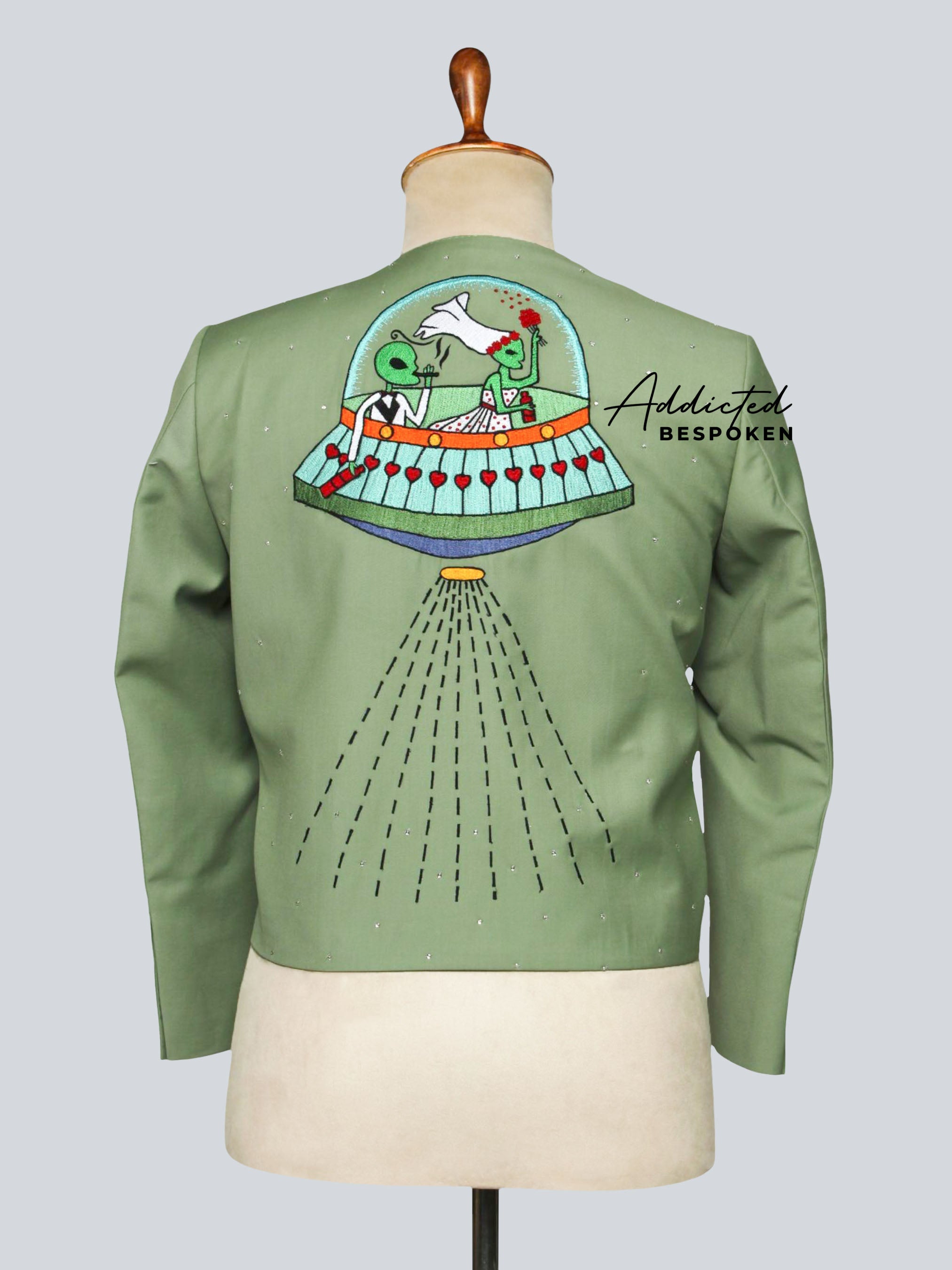 Skull & Alien Embroidered Statement Jacket Addicted Bespoken