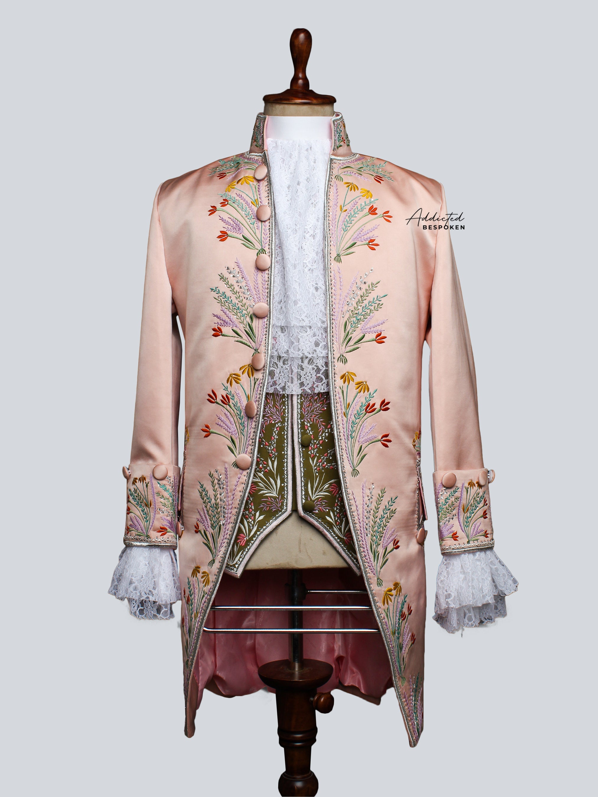 Ornate Blossom Rococo Suit Addicted Bespoken