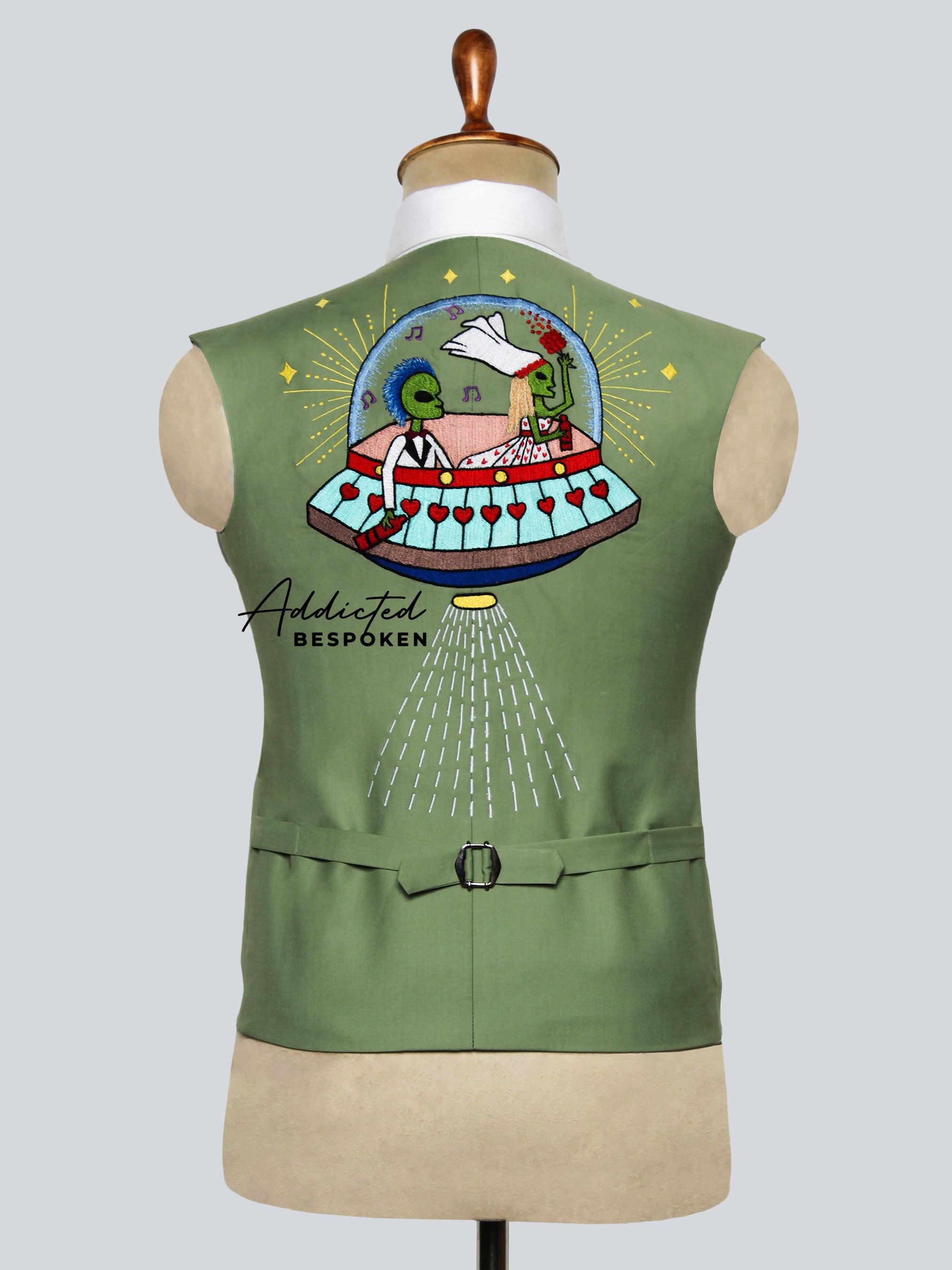 Celestial Bee Embroidered Waistcoat Addicted Bespoken