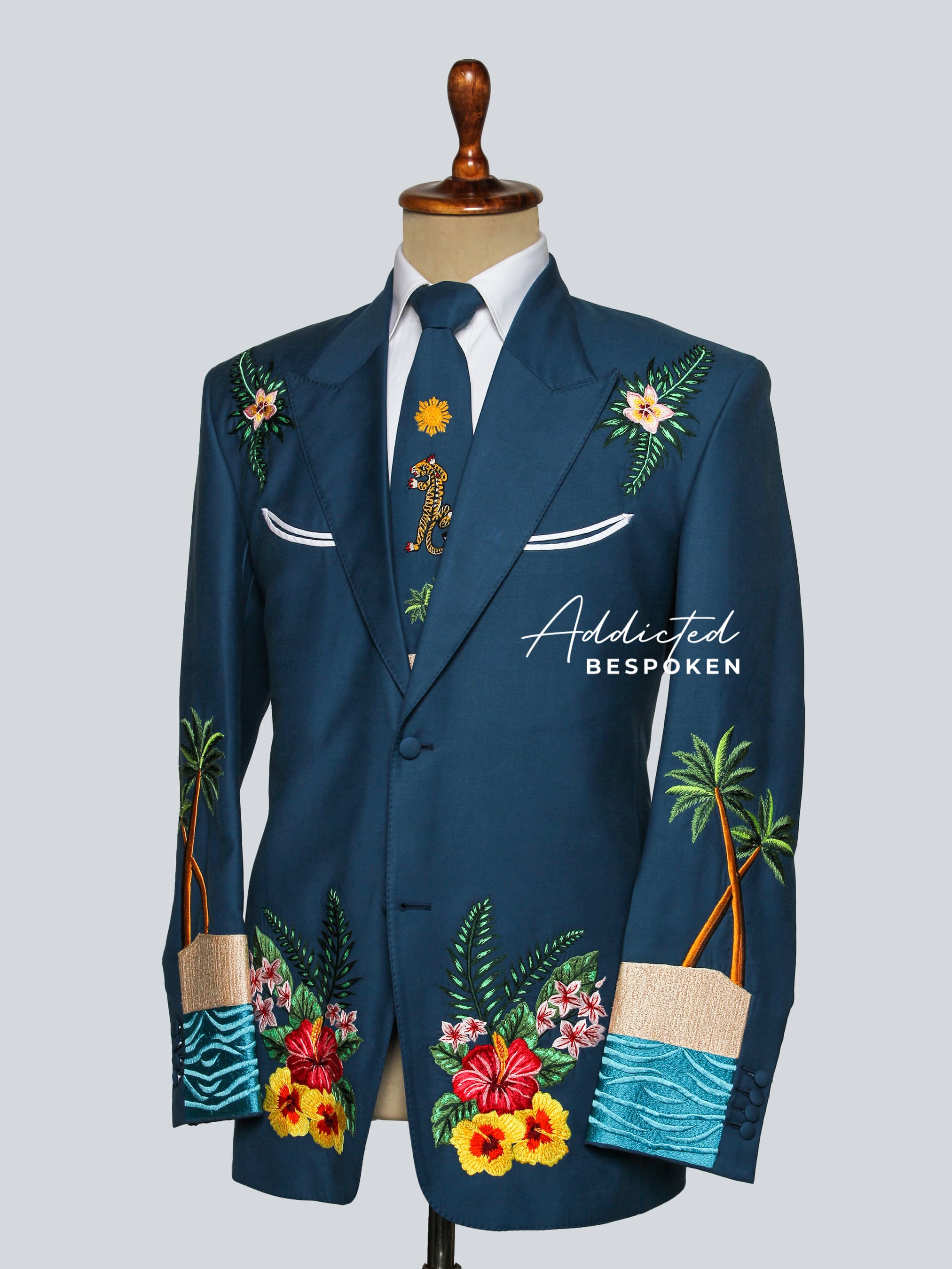 Island Bloom Embroidered Suit Addicted Bespoken