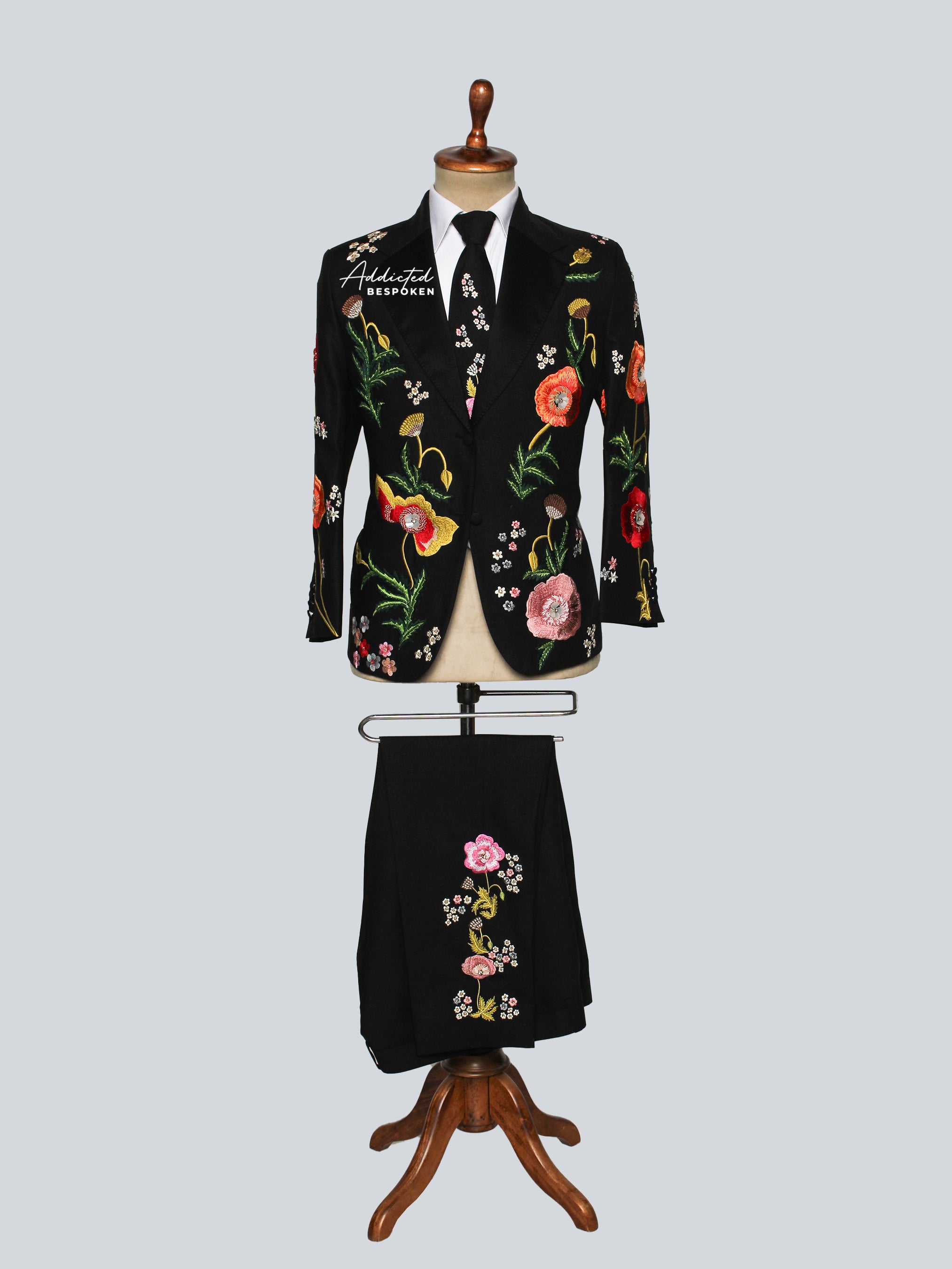 Floral Garden Embroidered Suit Addicted Bespoken