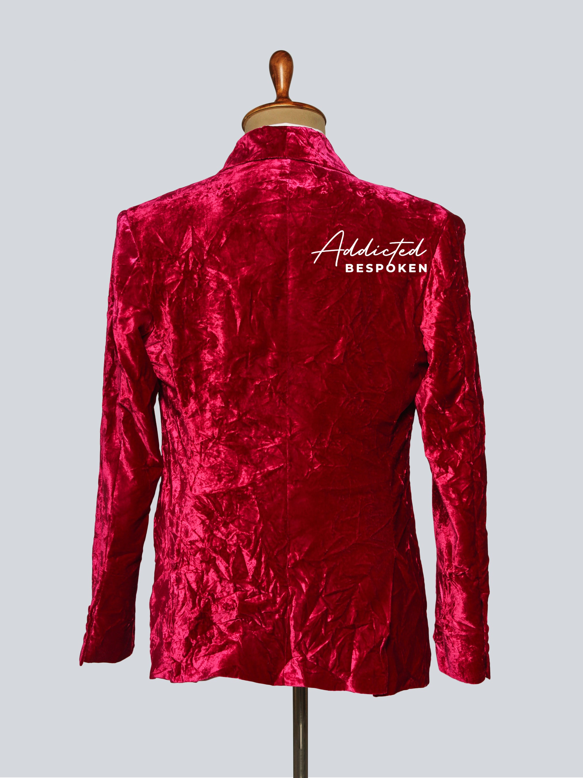 Crimson Royale Velvet Suit Addicted Bespoken
