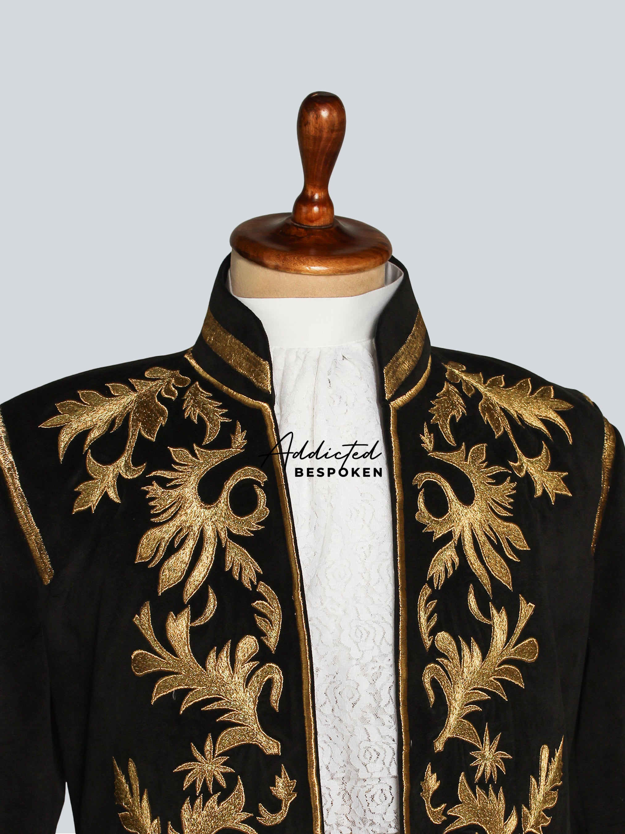 Regal Rococo Embroidered Suit Addicted Bespoken