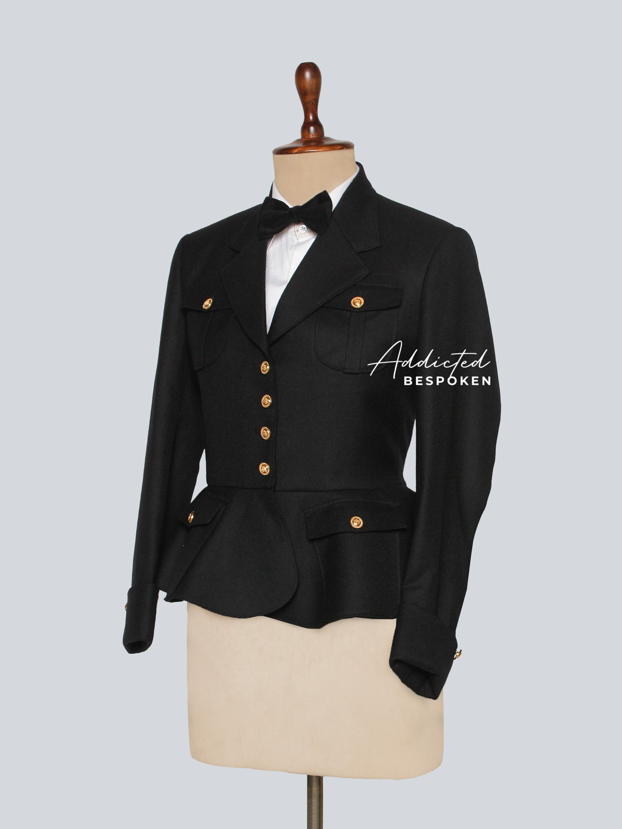 Black Skirt Suit For Women