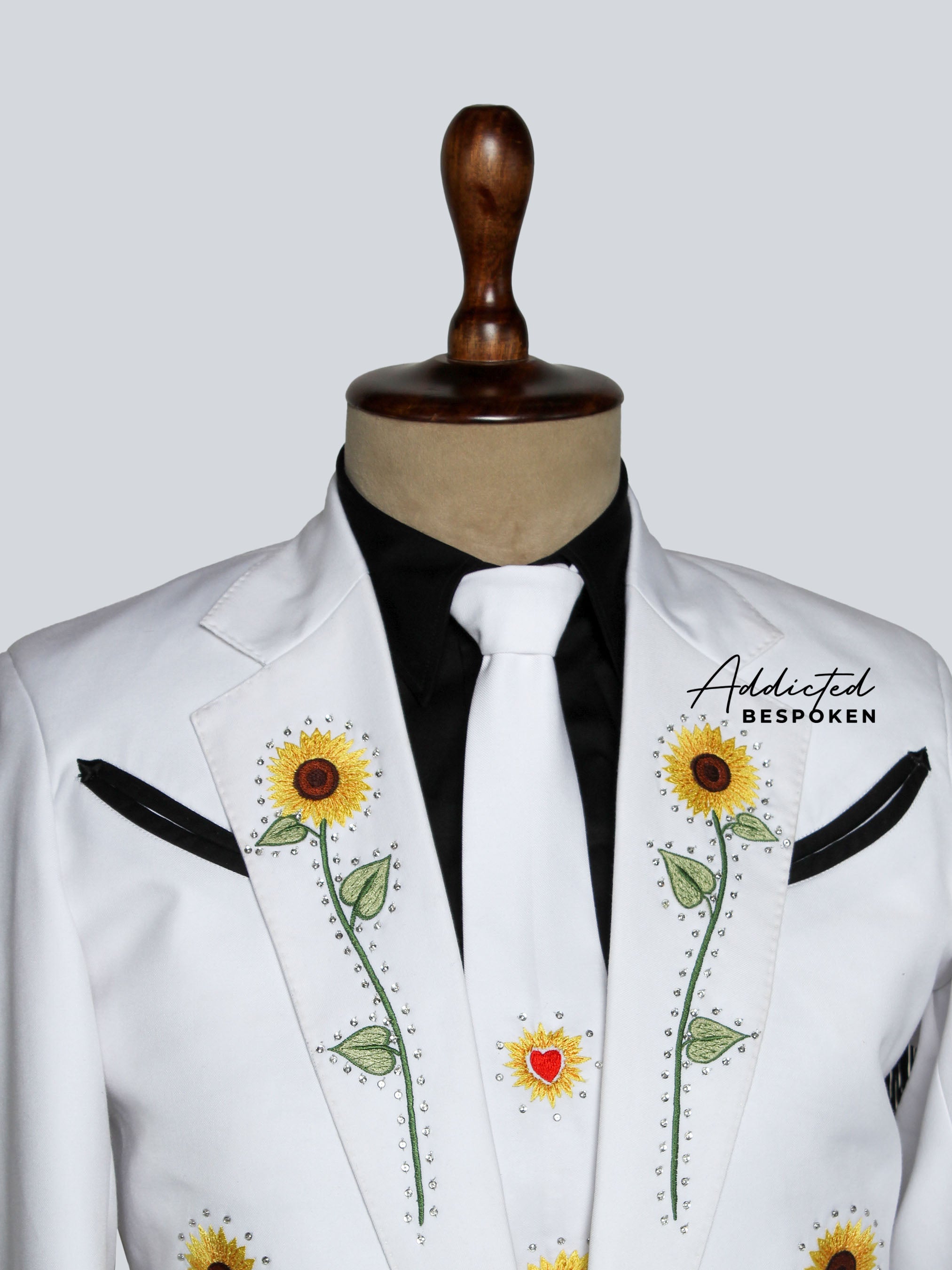 Sunflower Embroidered Suit Addicted Bespoken