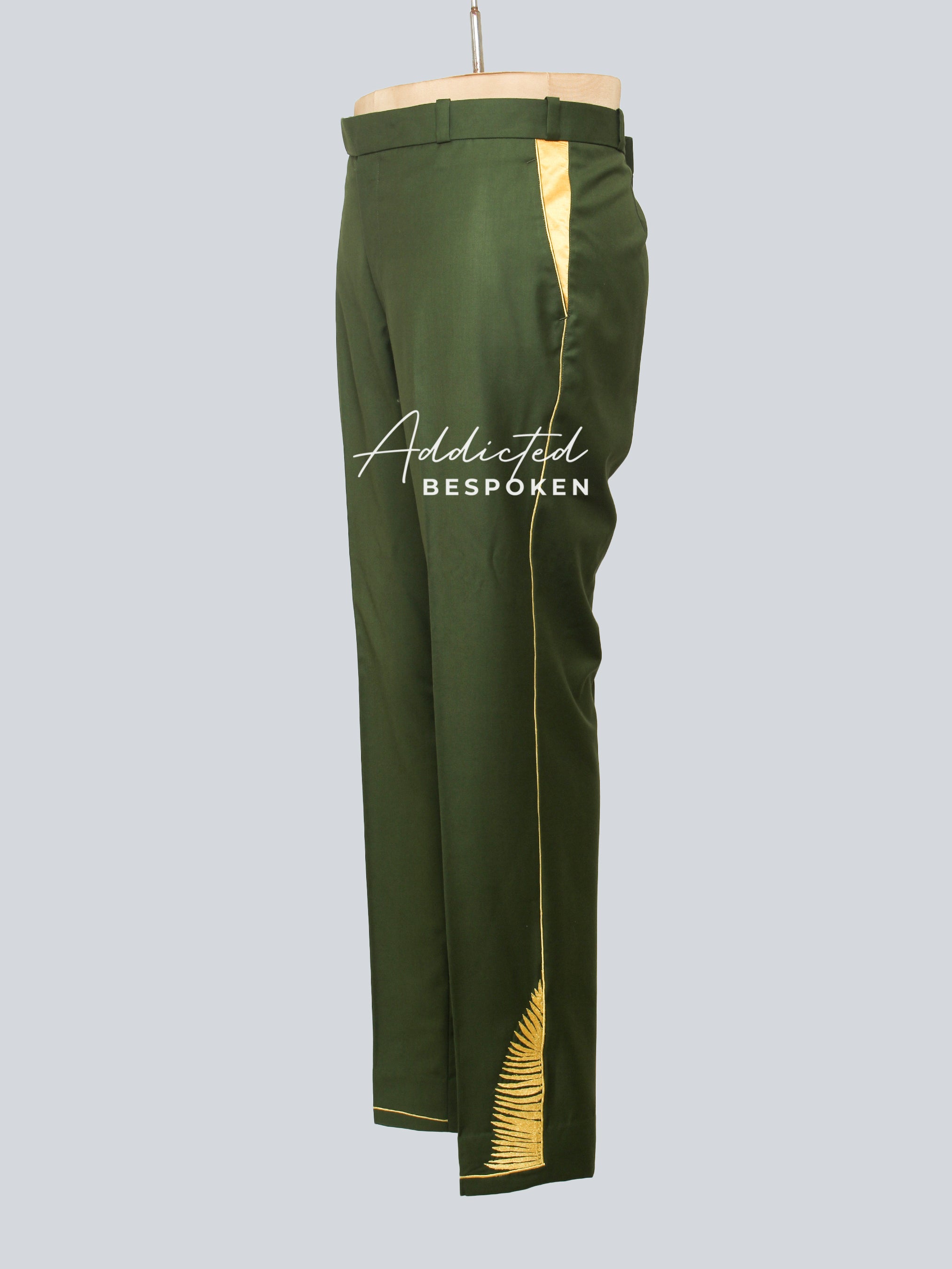 Golden Floral Elegance Suit