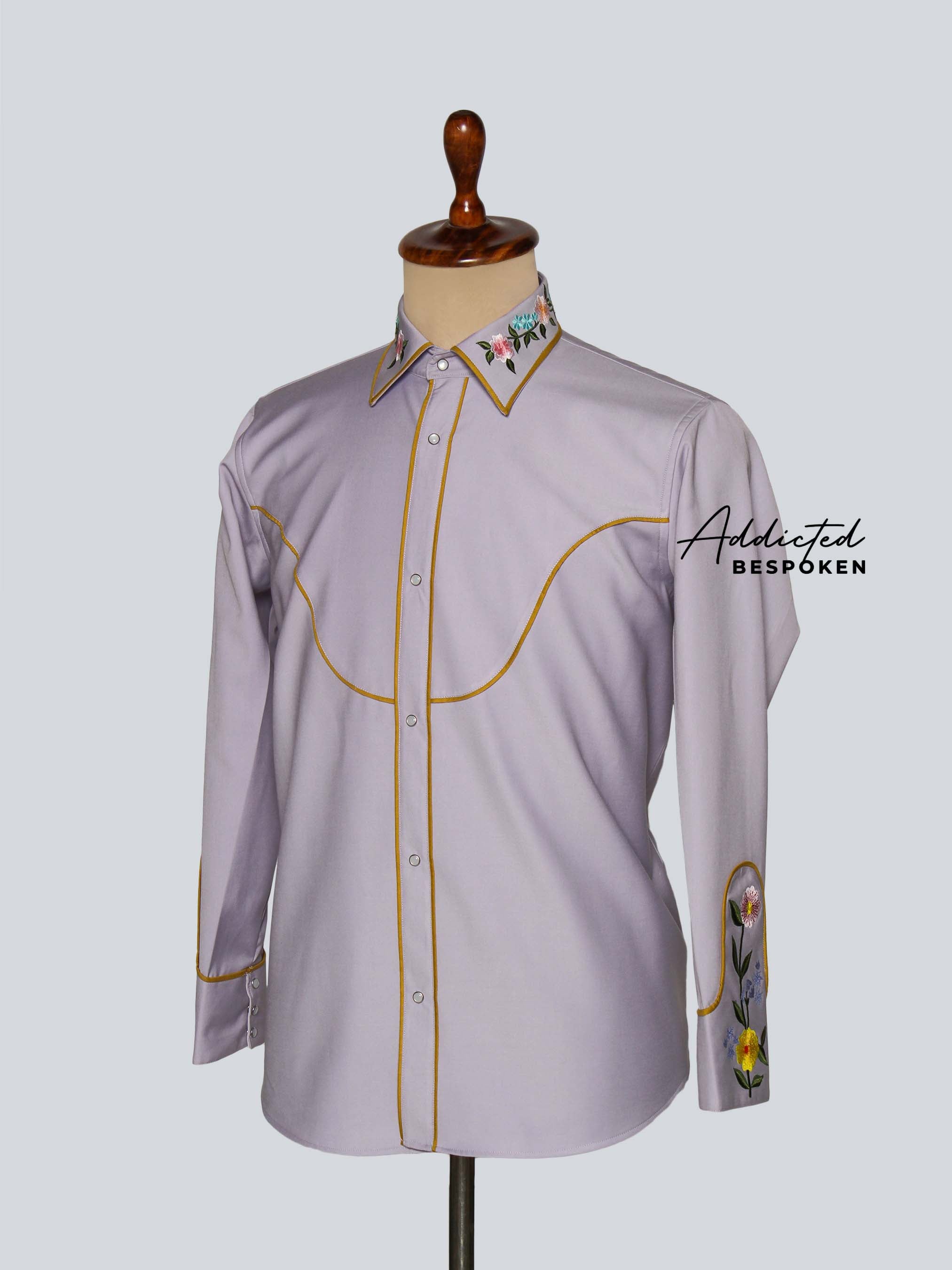 Floral Western Shirt Addicted Bespoken