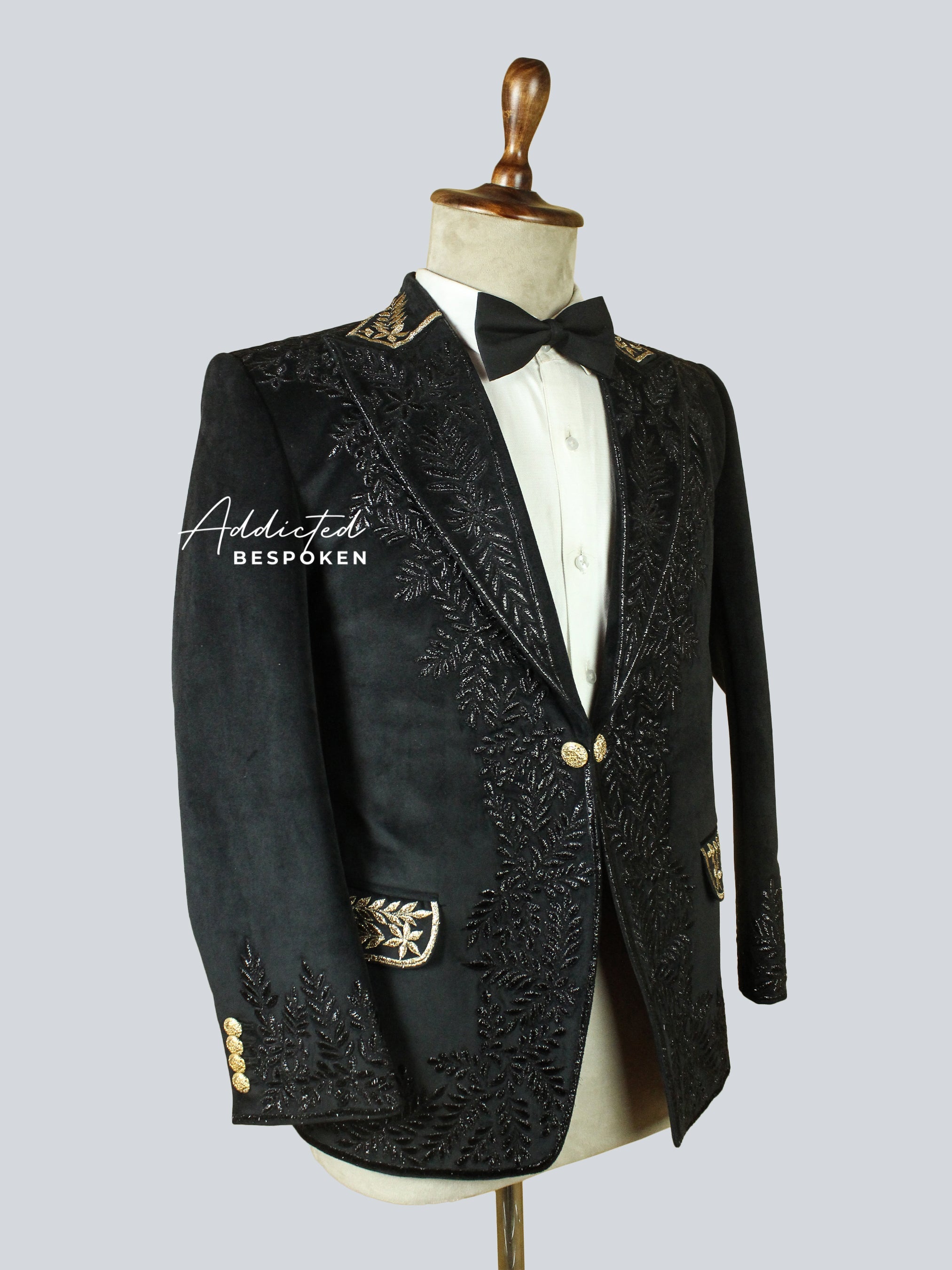 Premium Hand Embroidery Blazer Addicted Bespoken