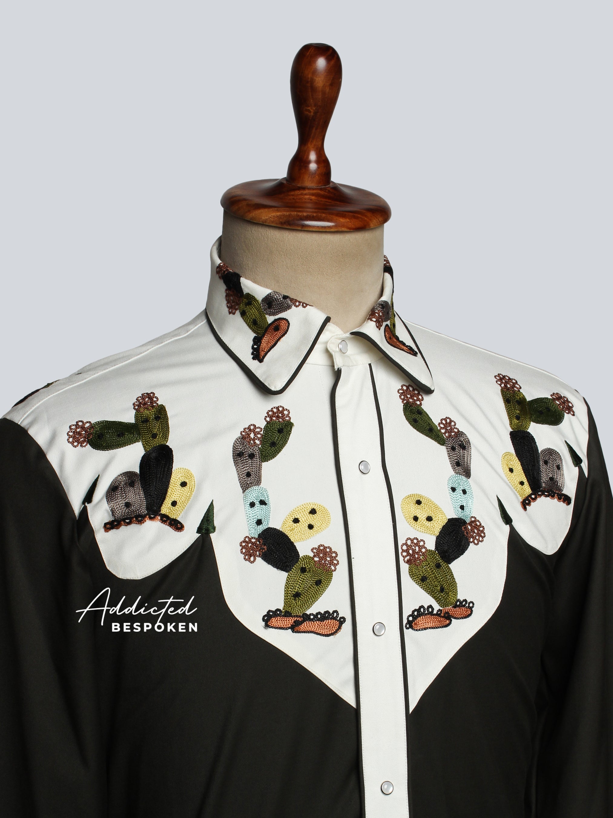 Embroidered Cactus Western Shirt