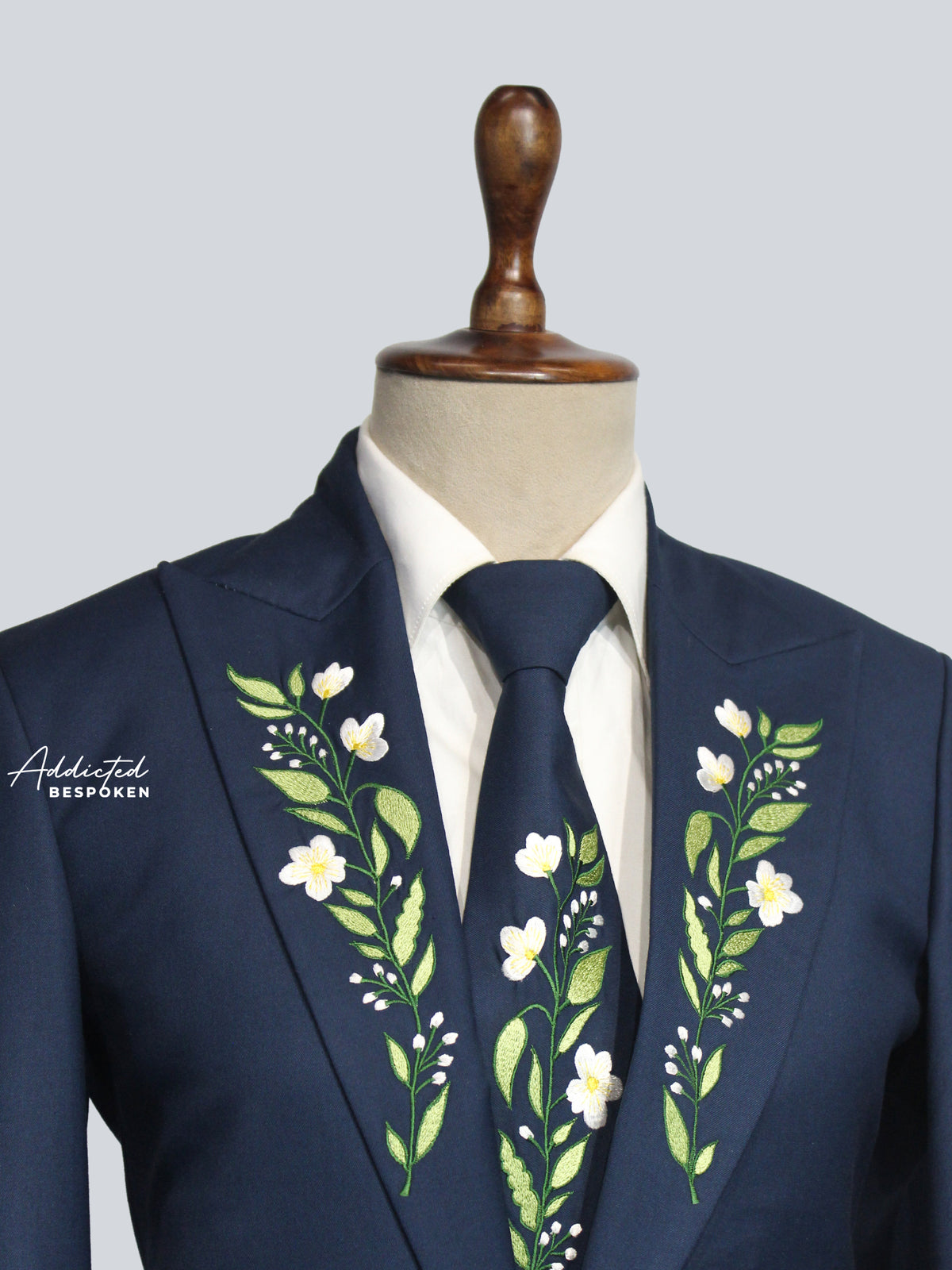 Navy Blue Groom Suit Addicted Bespoken