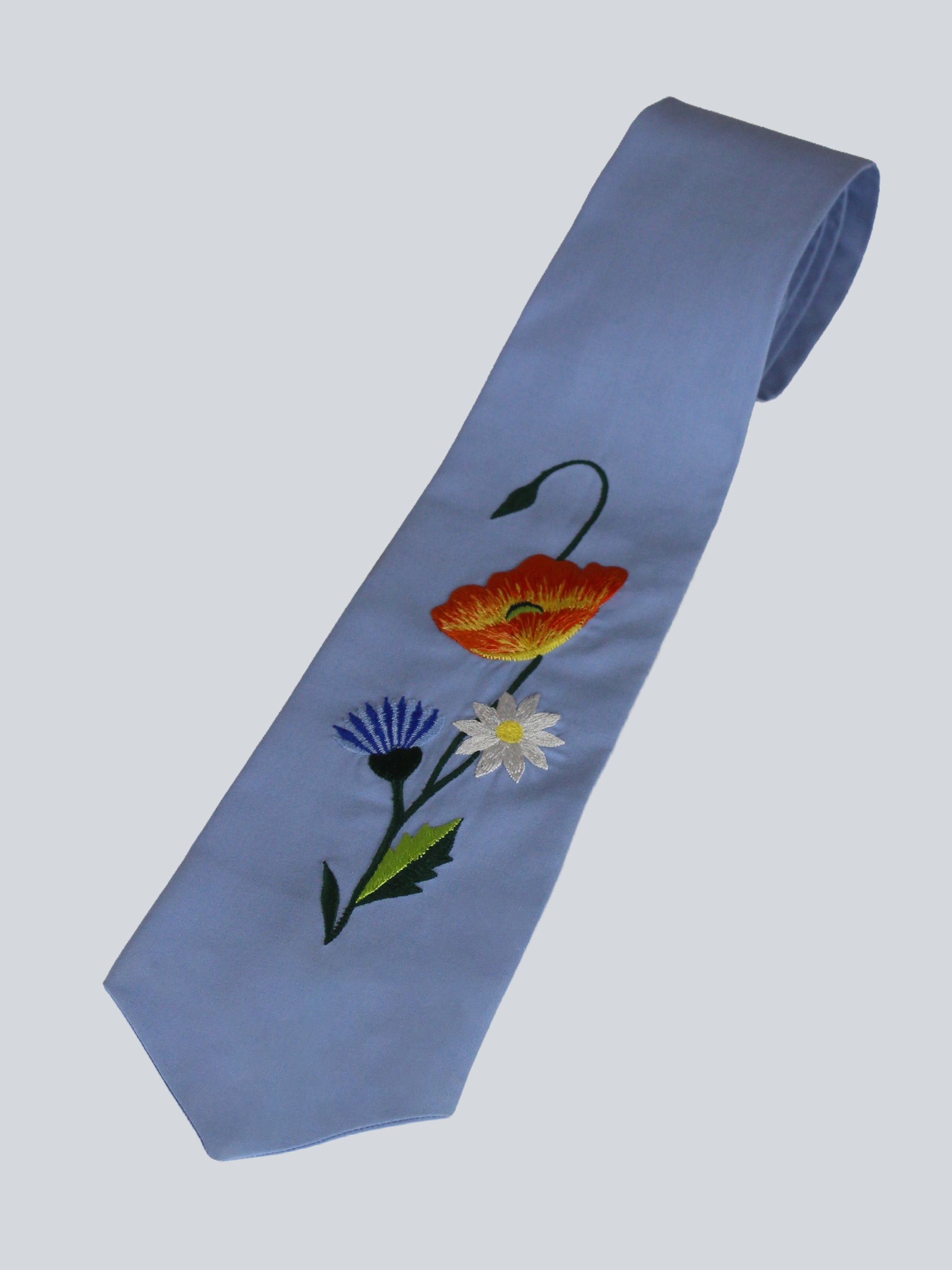 Blue Floral Tie Addicted Bespoken