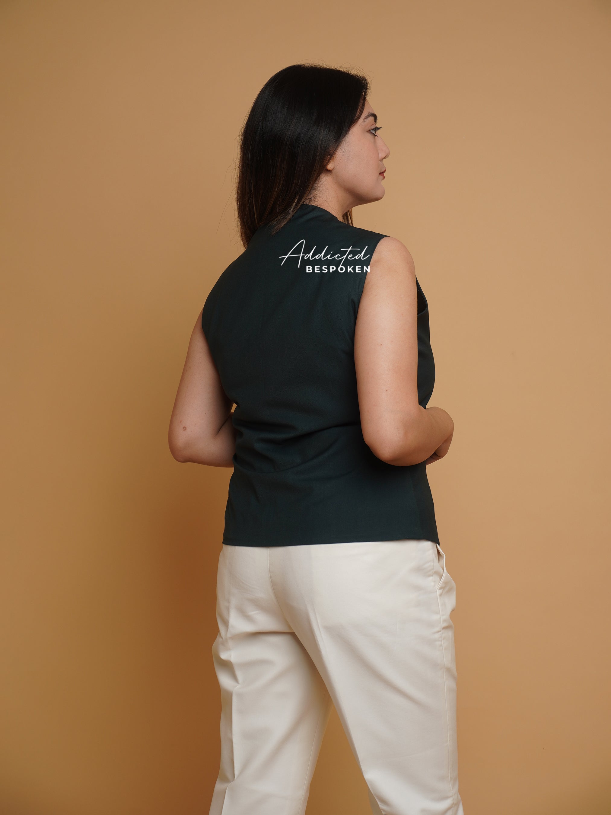 Green Cotton Waistcoat (CLS) Addicted Bespoken