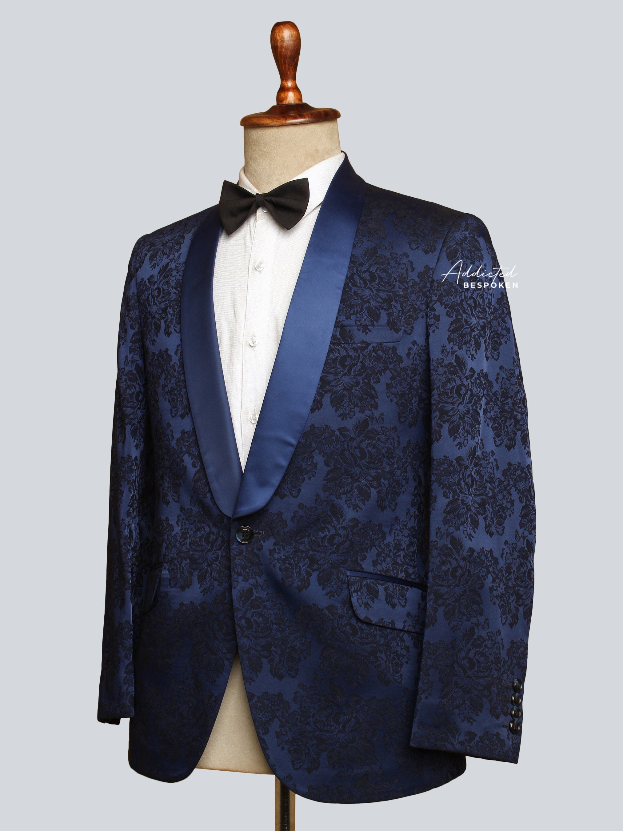 Blue Brocade Blazer (CLS) Addicted Bespoken
