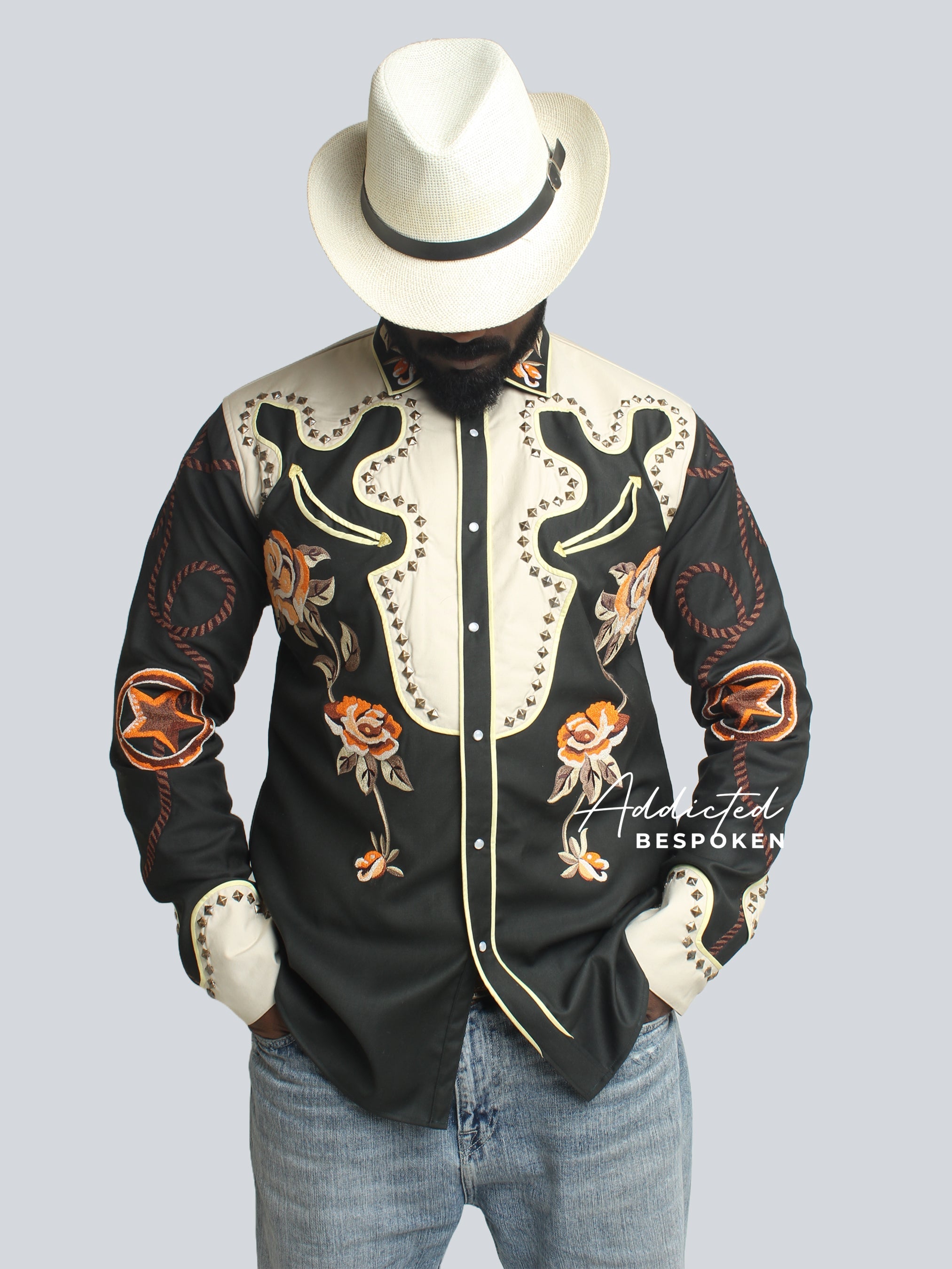 Metal Studded Cowboy Shirt Addicted Bespoken