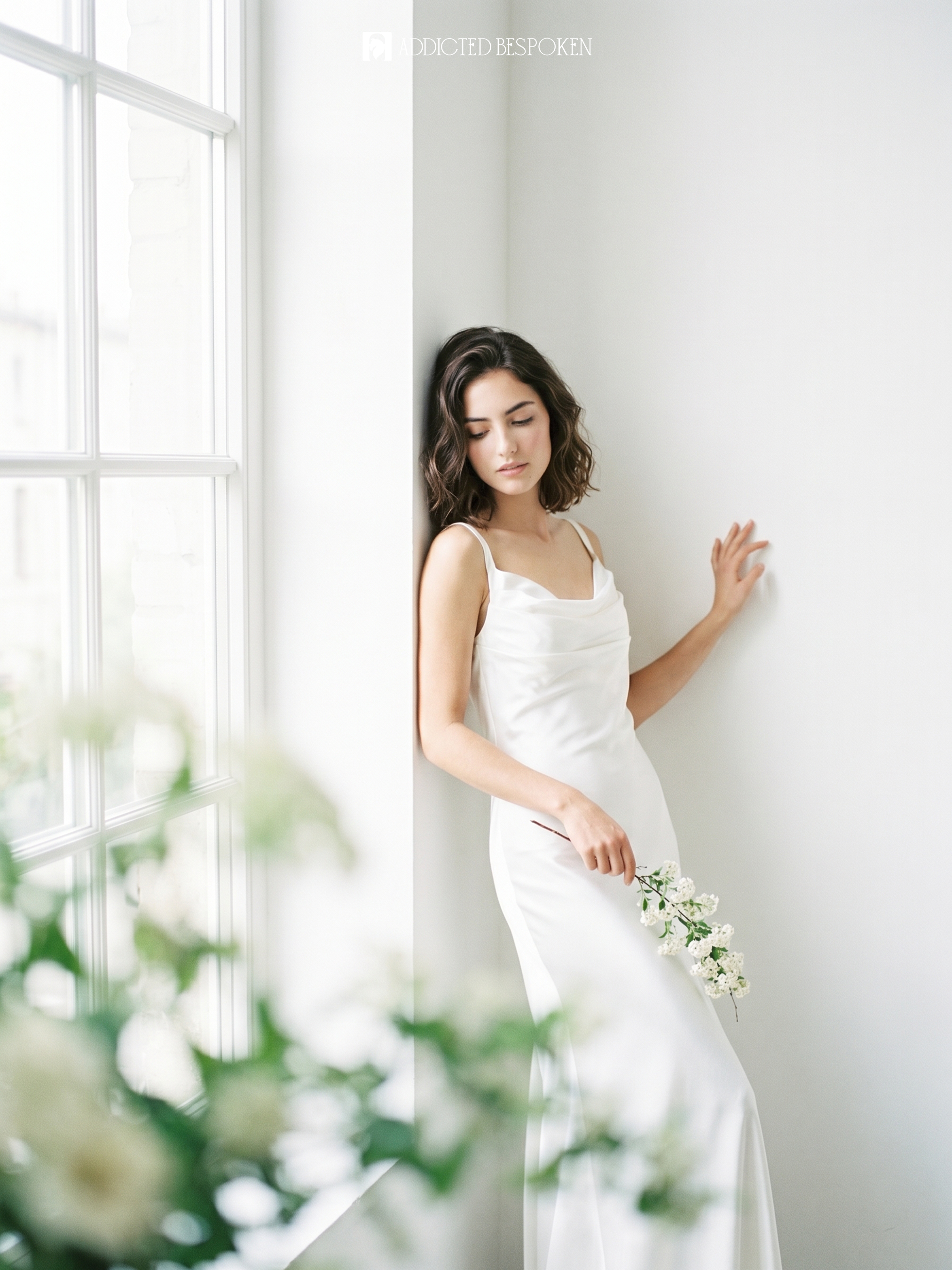 Cowl Neck Bridal Gown Addicted Bespoken